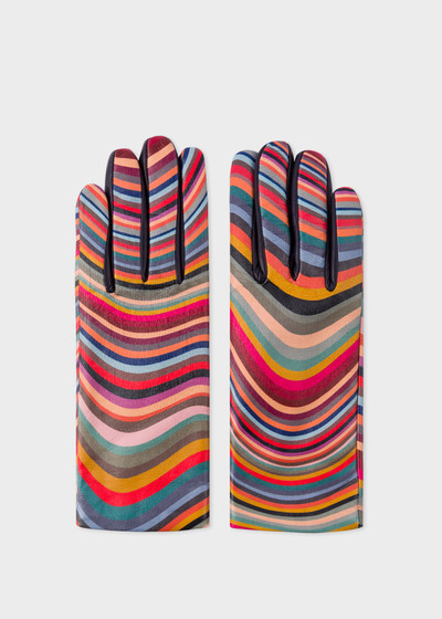Paul Smith Swirl Leather Gloves outlook