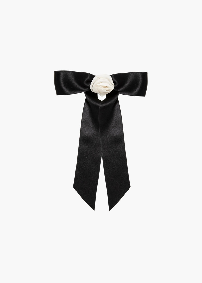 Rosette Bow Barrette - 1