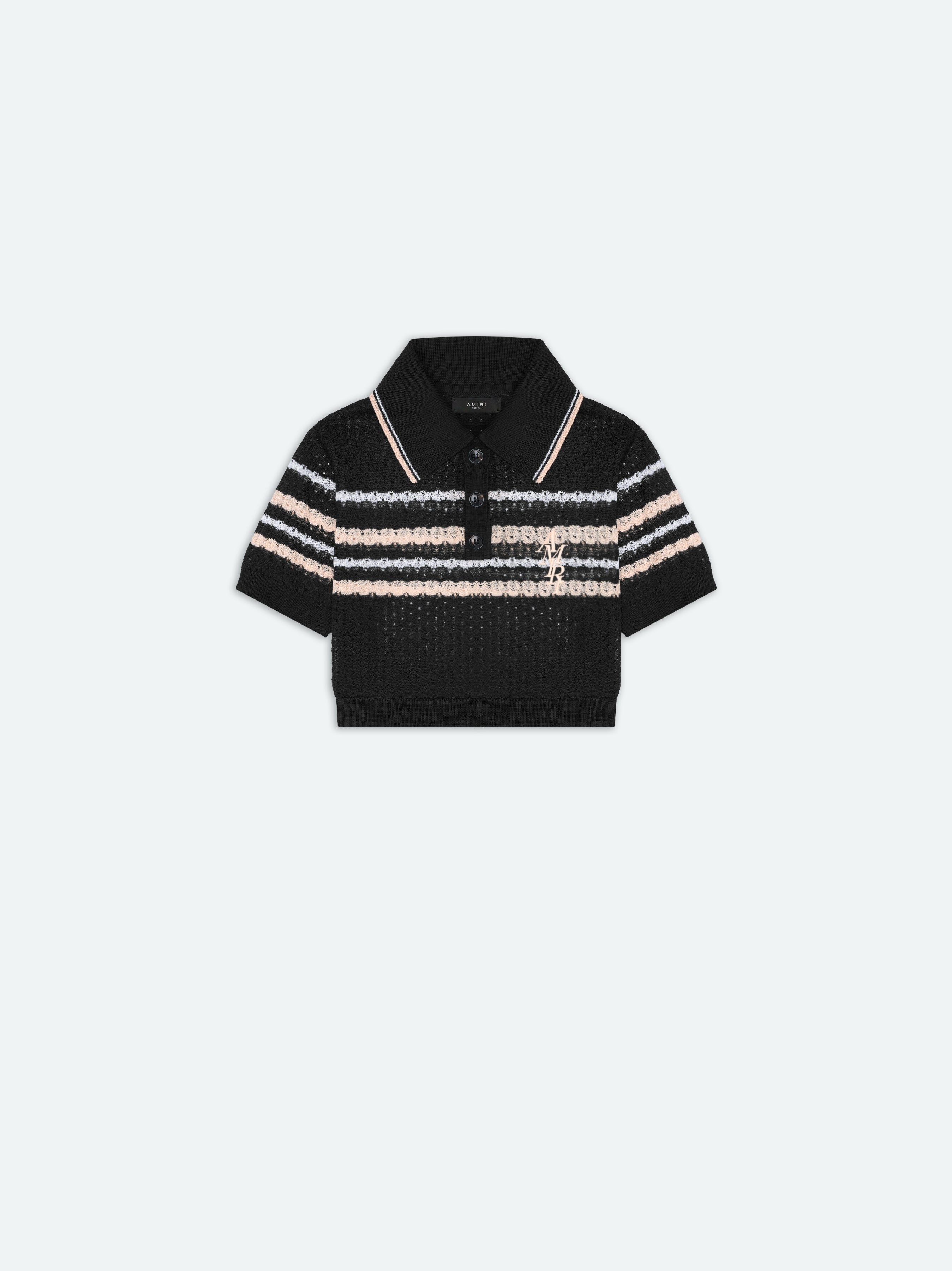 VERTICAL AMIRI STRIPE POLO - 1