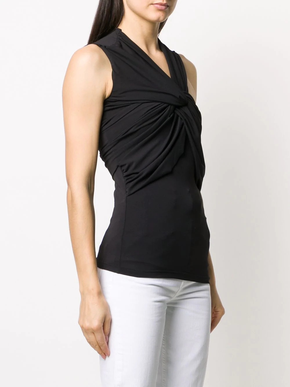 twisted-front sleeveless top - 3