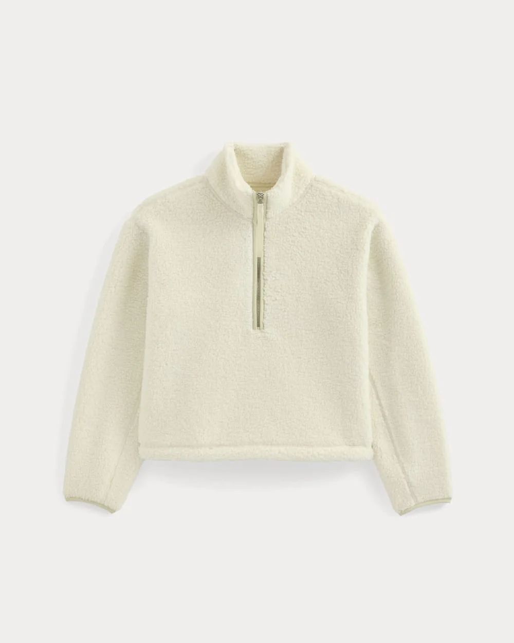 REVERSIBLE TEDDY HALF-ZIP PULLOVER - 1