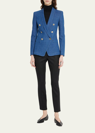 GIORGIO ARMANI Double-Breasted Denim Blazer outlook