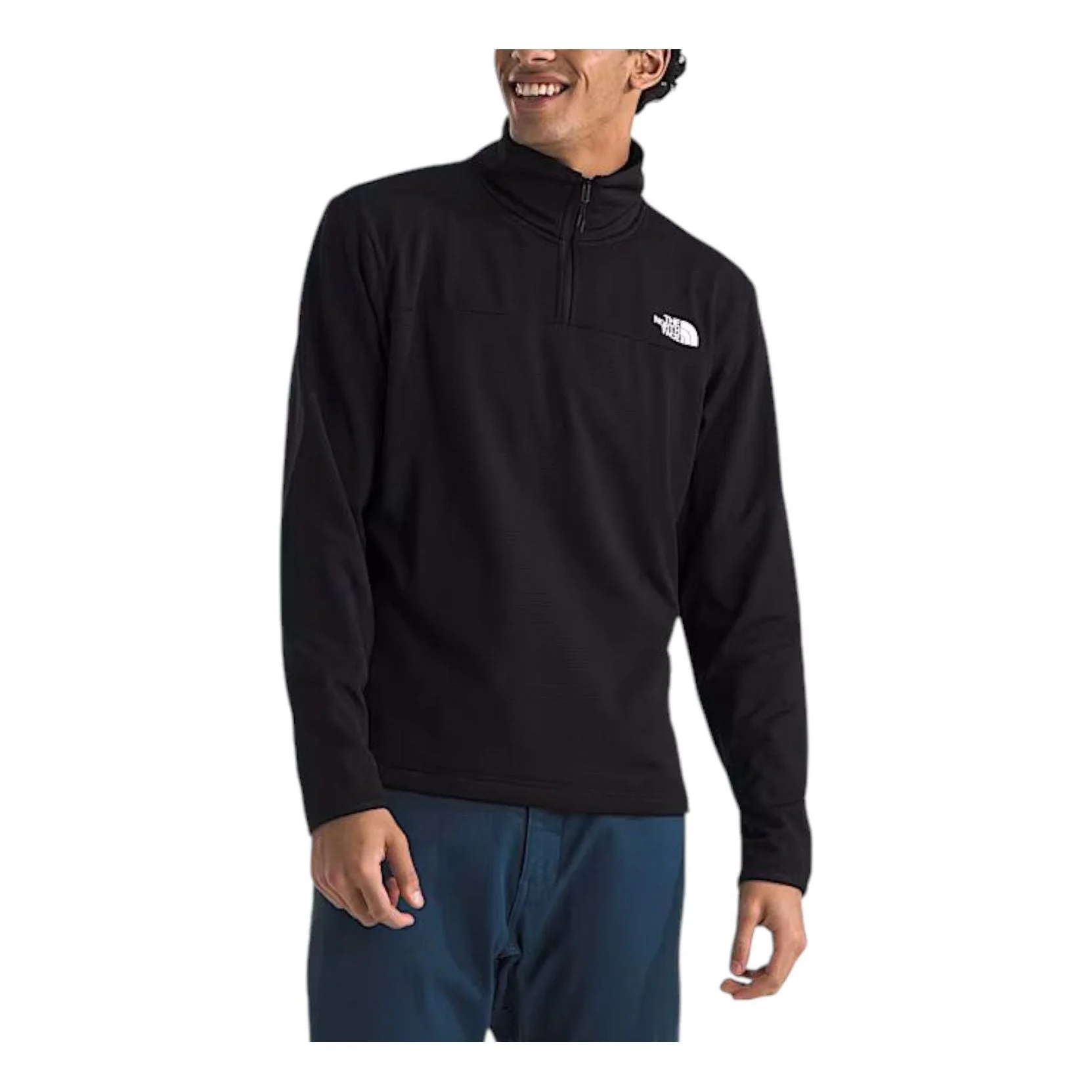 THE NORTH FACE Cedar Trail Grid Fleece ¼-Zip Jacket 'TNF Black' NF0A8AZEJK3 - 1