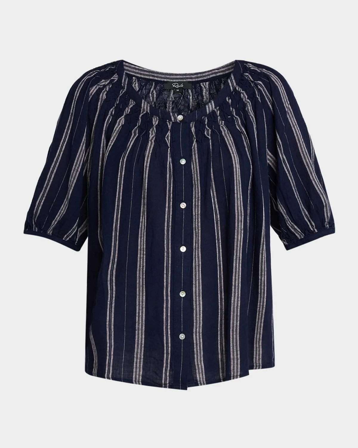 Rix Stripe Linen Blouse - 1