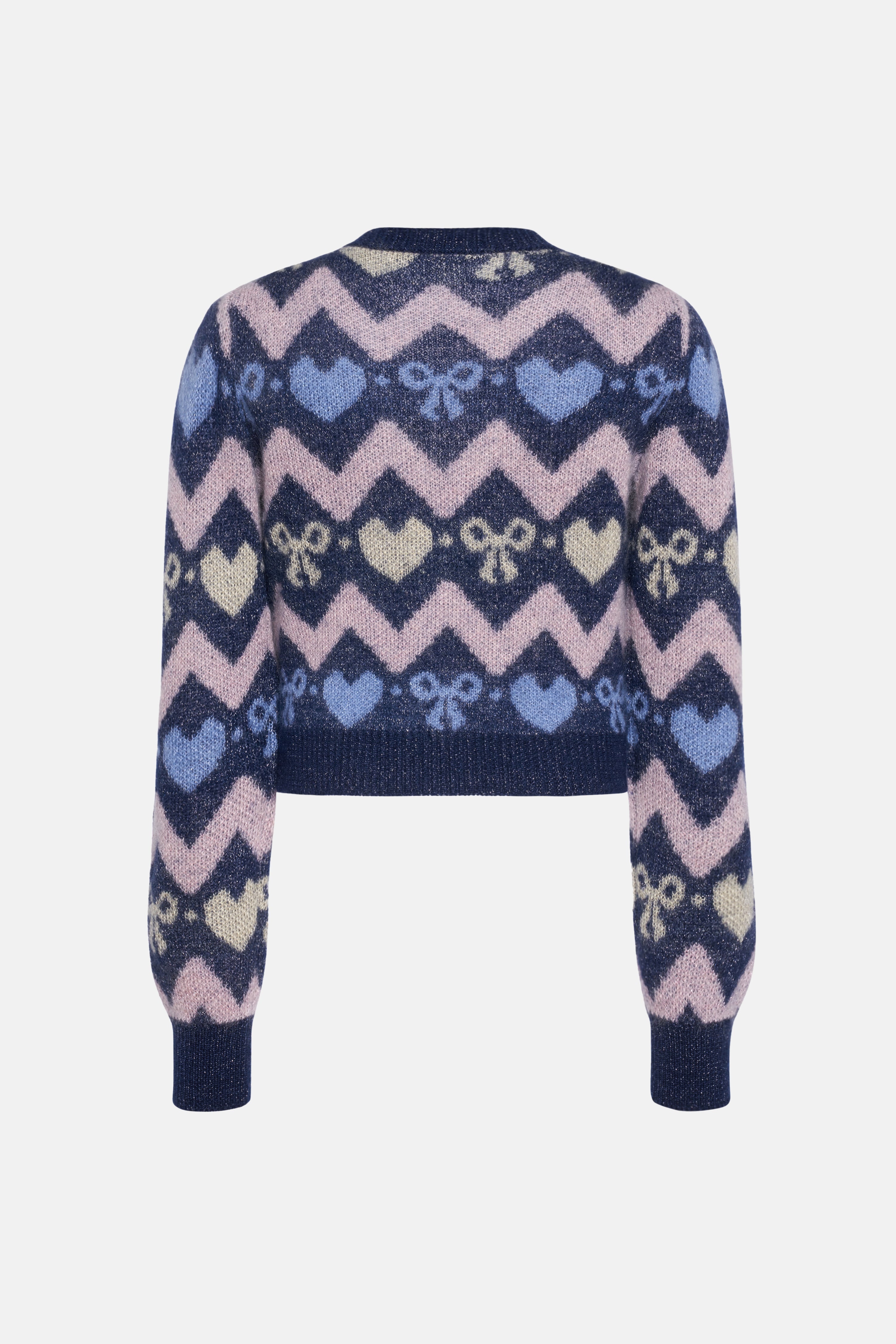 KNITTED MOHAIR CARDIGAN WITH LUREX - 2