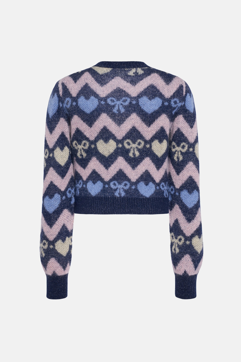 KNITTED MOHAIR CARDIGAN WITH LUREX 2