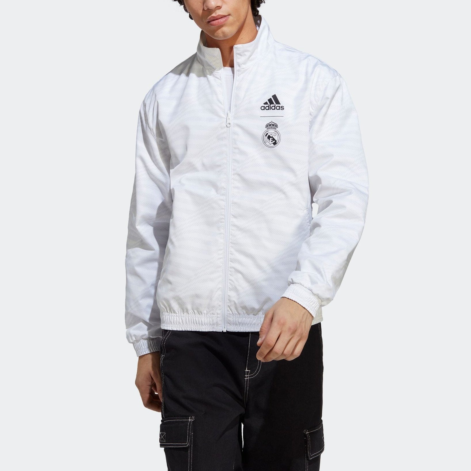 adidas Real Madrid Anthem Reversible Jacket 'White' HT6458 - 3