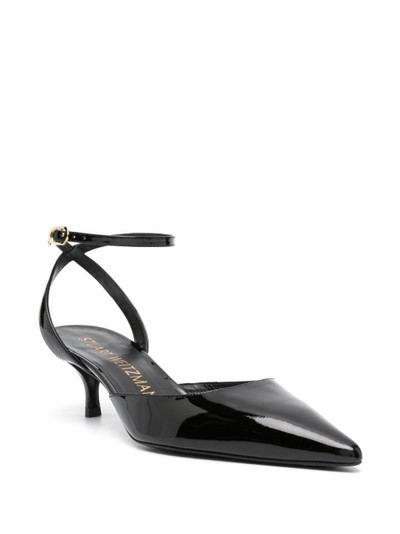 Stuart Weitzman Barelythere 50mm patent-leather pumps outlook