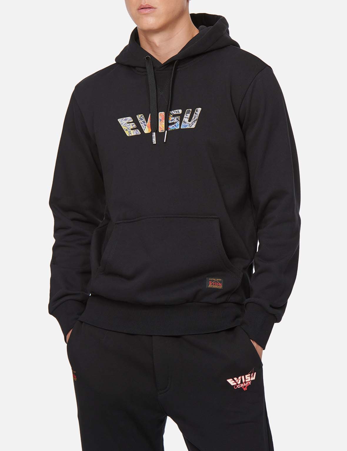 DRAGON-PATTERN LOGO PRINT HOODED SWEATSHIRT - 3