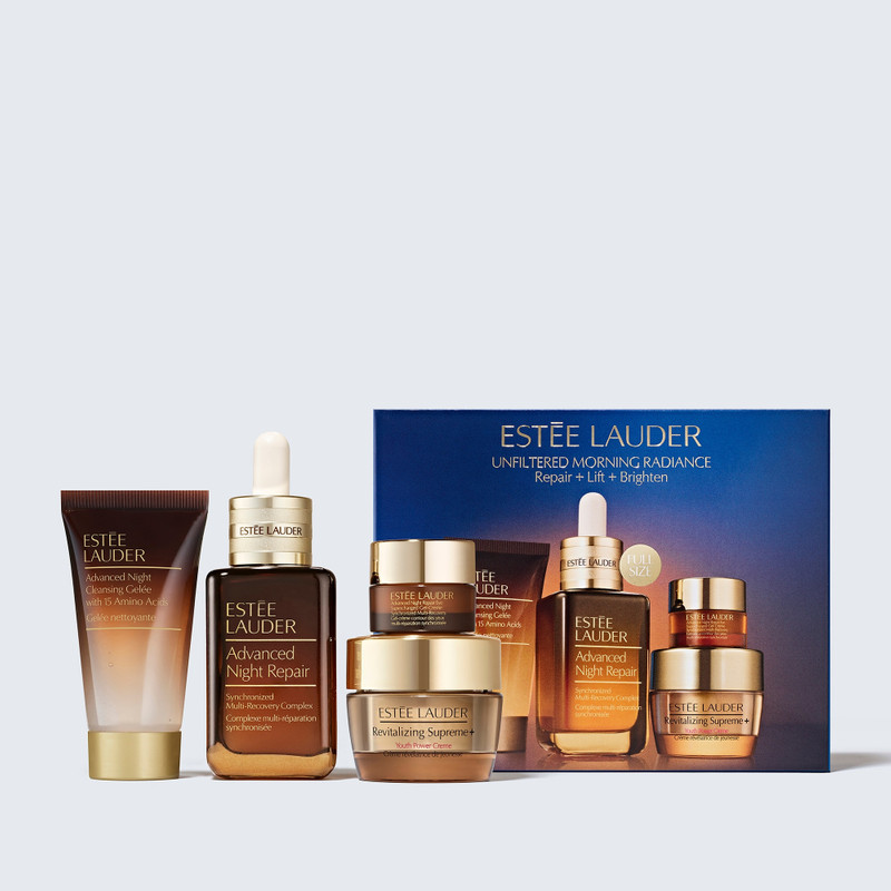 Unfiltered Morning Radiance Advanced Night Repair Skincare Gift Set 1
