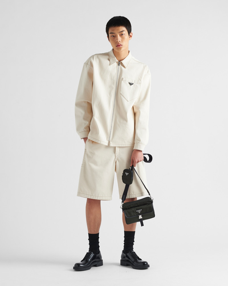 Re-Nylon and Saffiano leather shoulder bag 8