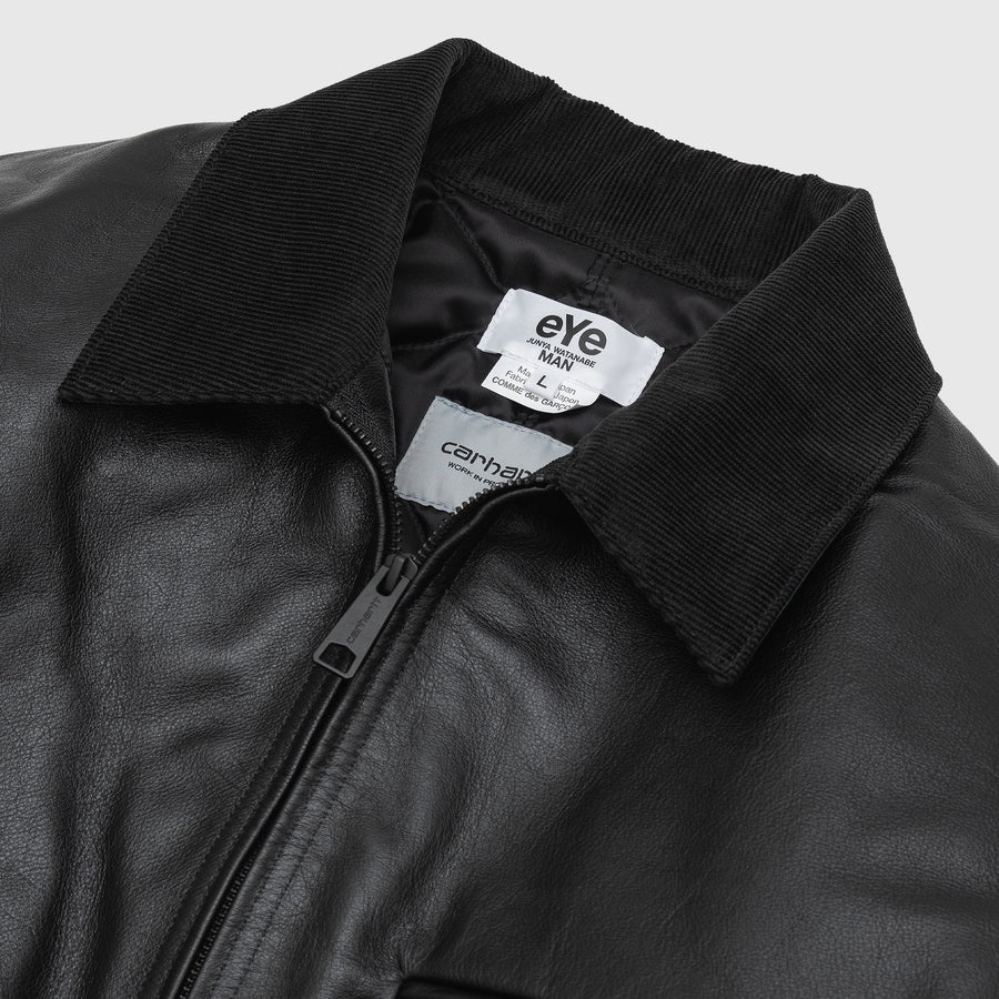 Junya Watanabe MAN x Carhartt Synthetic Leather Jacket Black