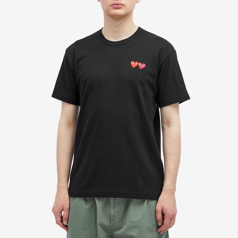 Comme des Garçons PLAY Comme des Garçons Play Double Heart T-Shirt outlook