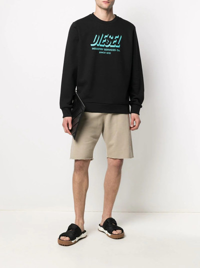 Diesel Green Label logo-print sweatshirt outlook