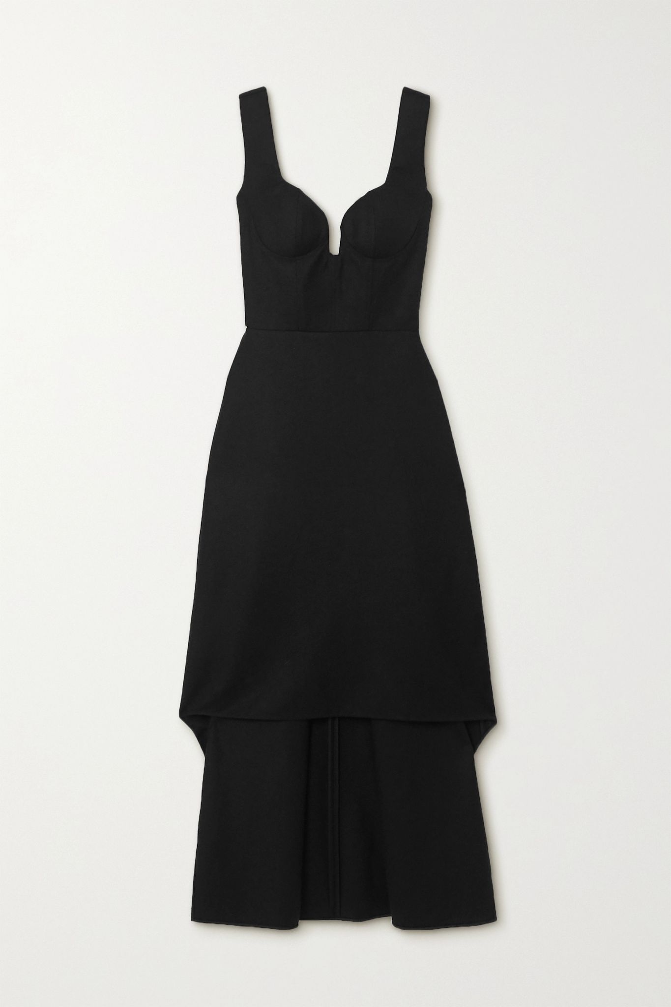 Asymmetric wool dress - 1