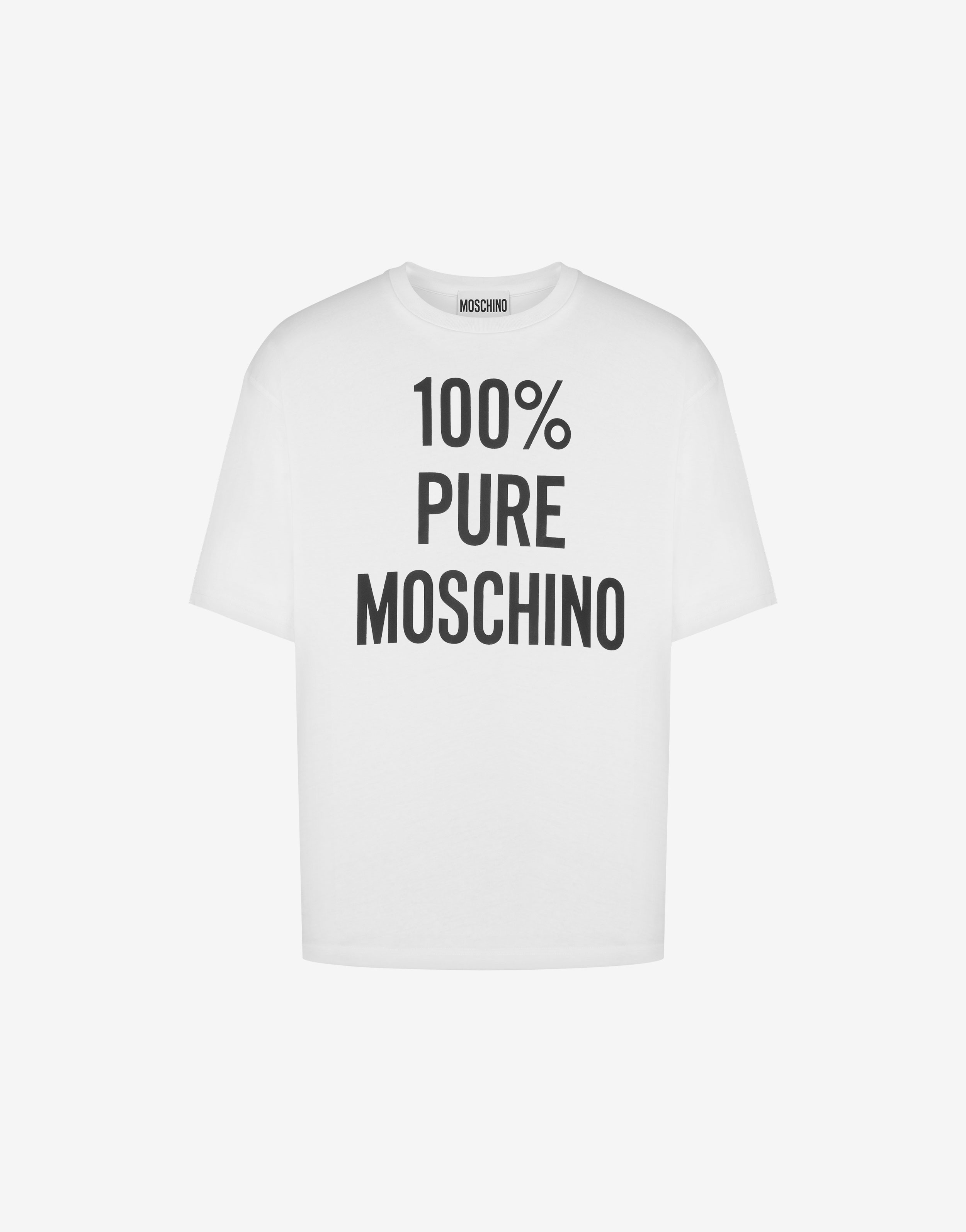 100% PURE MOSCHINO ORGANIC JERSEY T-SHIRT - 8