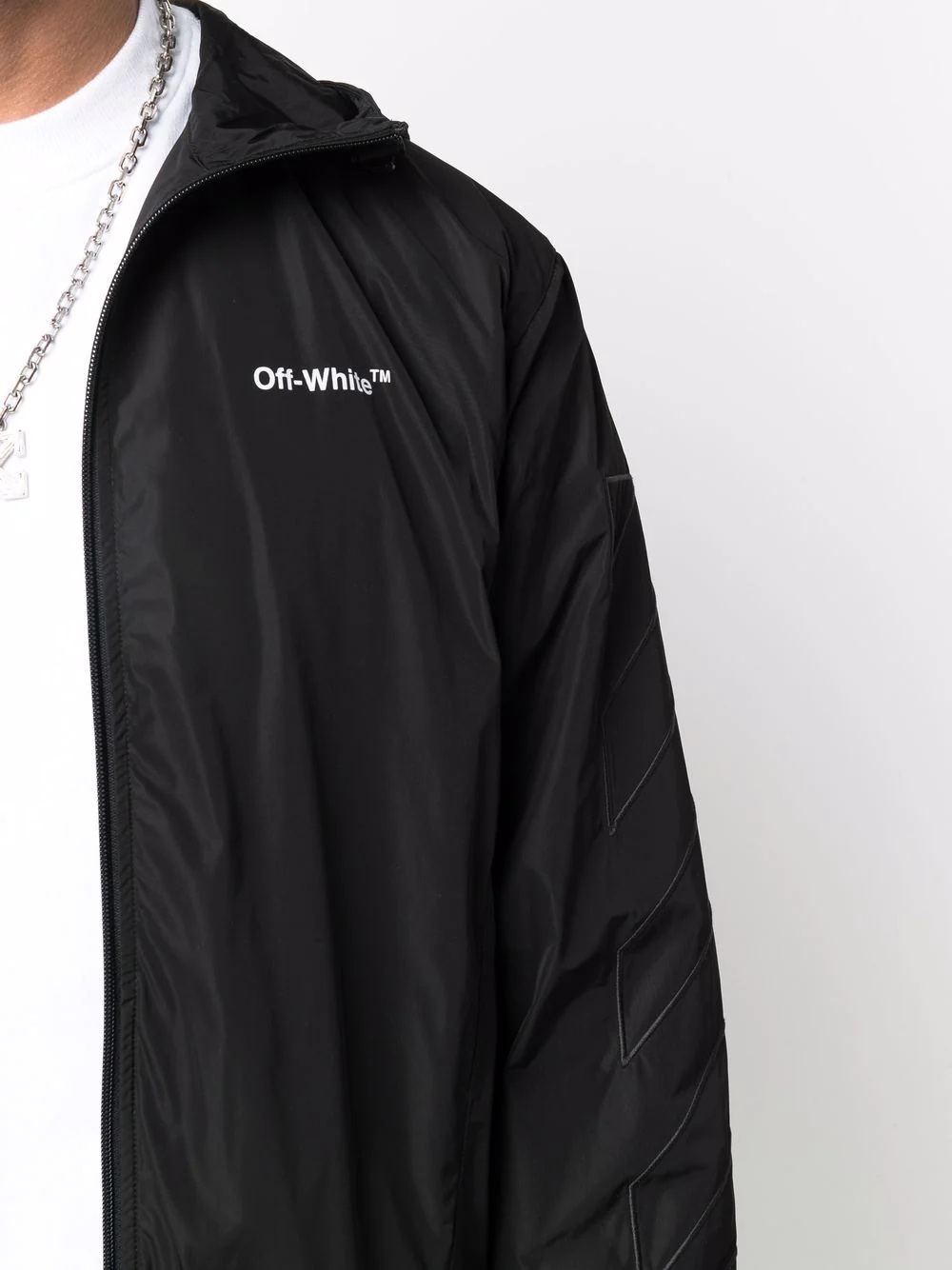 Diag outline track zip hoodie - 5