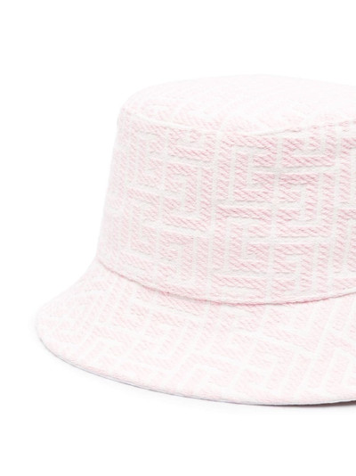 Balmain logo embroidered bucket hat outlook