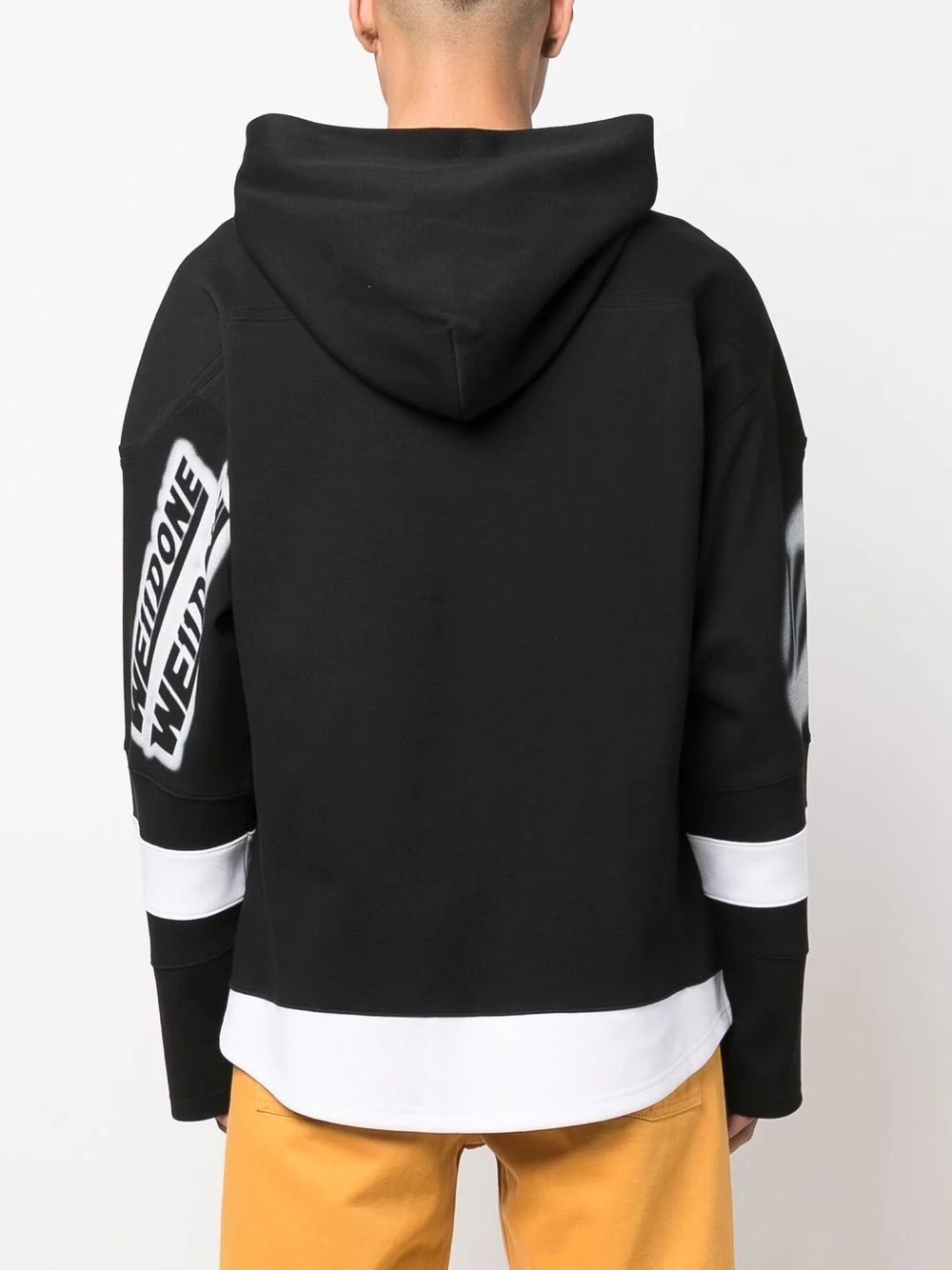 logo-print long-sleeved hoodie - 4