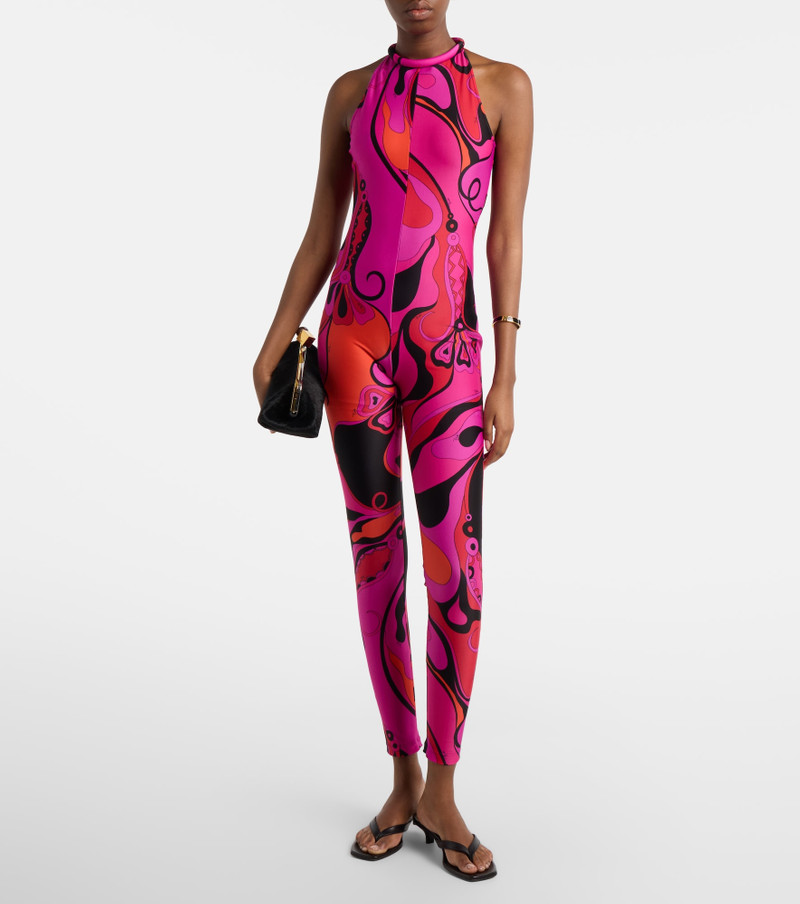PUCCI Orchidee halterneck jumpsuit outlook