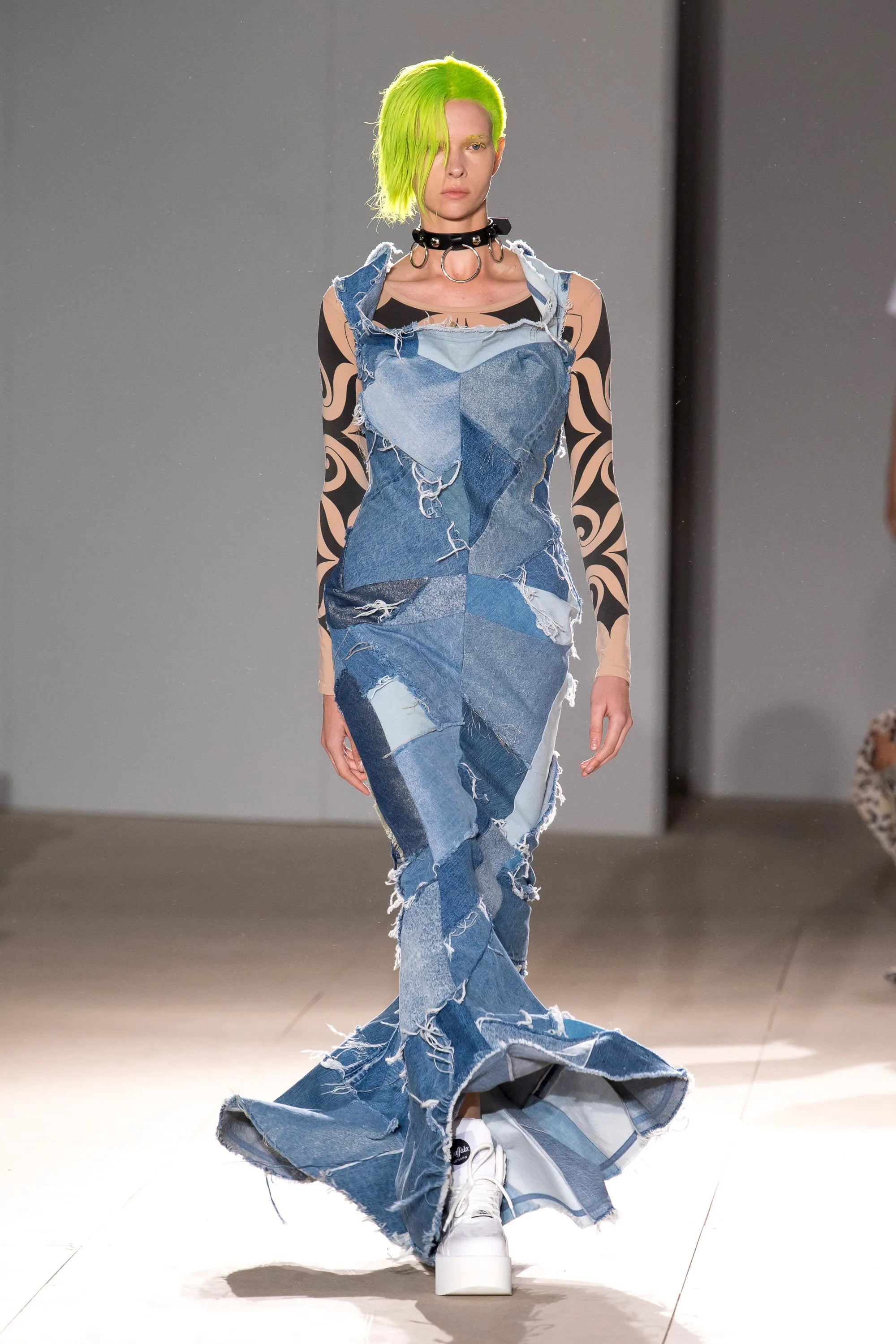 Junya Watanabe Fall 2002 Masterpiece Patchwork Mermaid Maxi Dress - 5