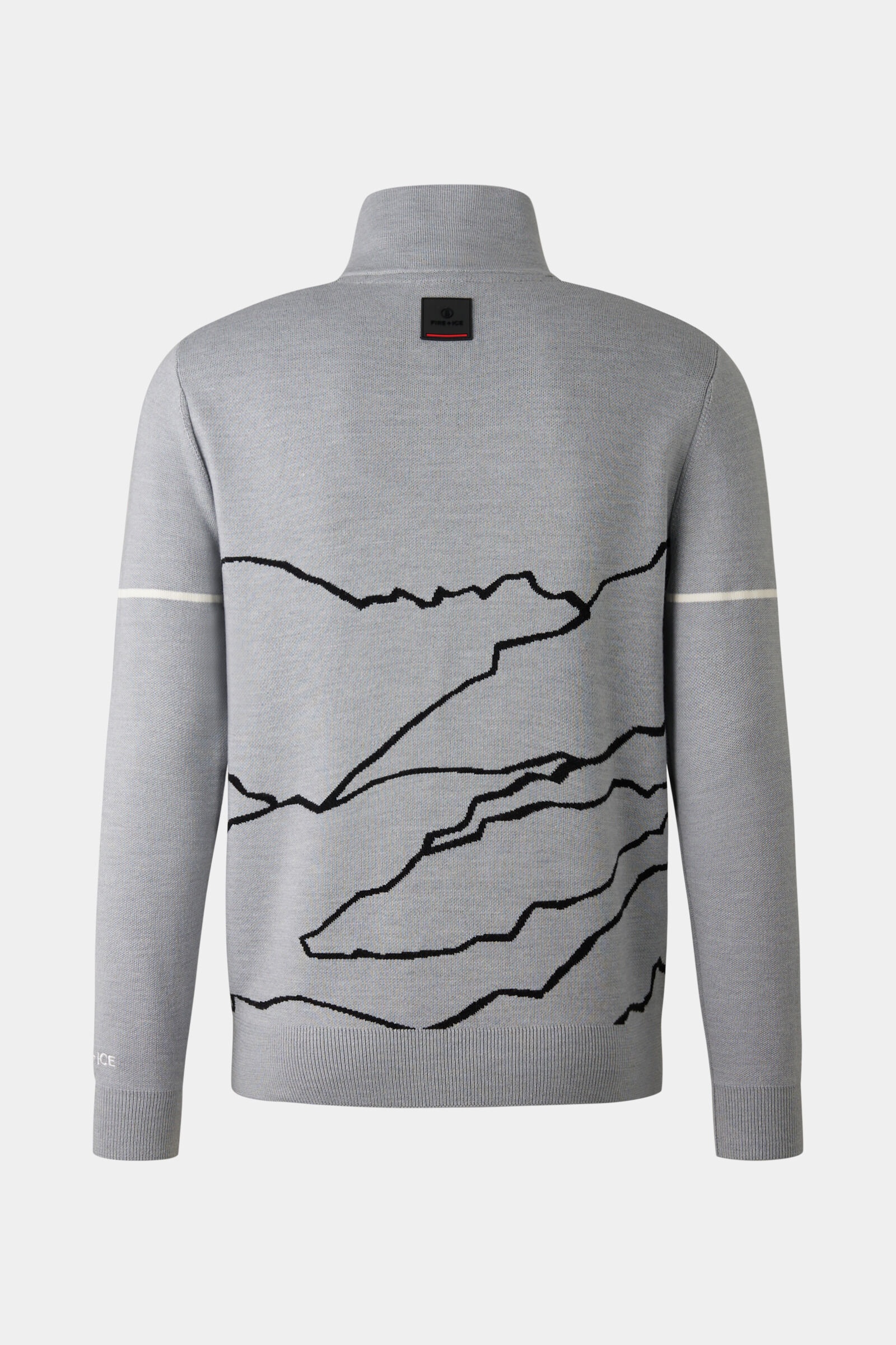 Andrian Half-zippered sweater in Light gray - 6