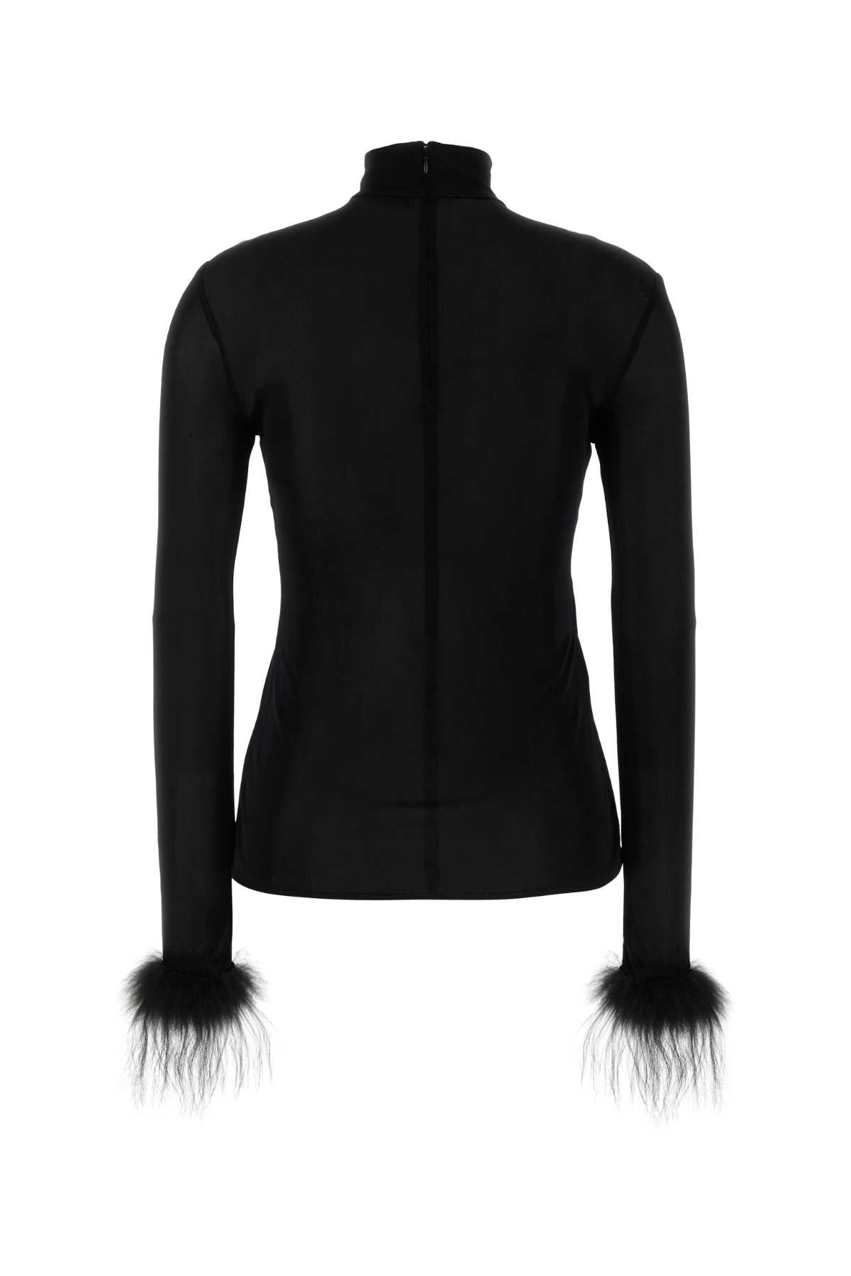 Prada Women Black Jersey Top - 2