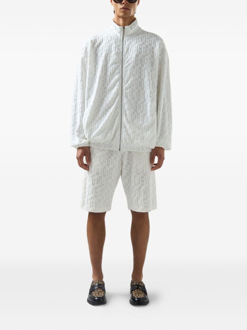 GCDS terry monogram zip-up jacket outlook