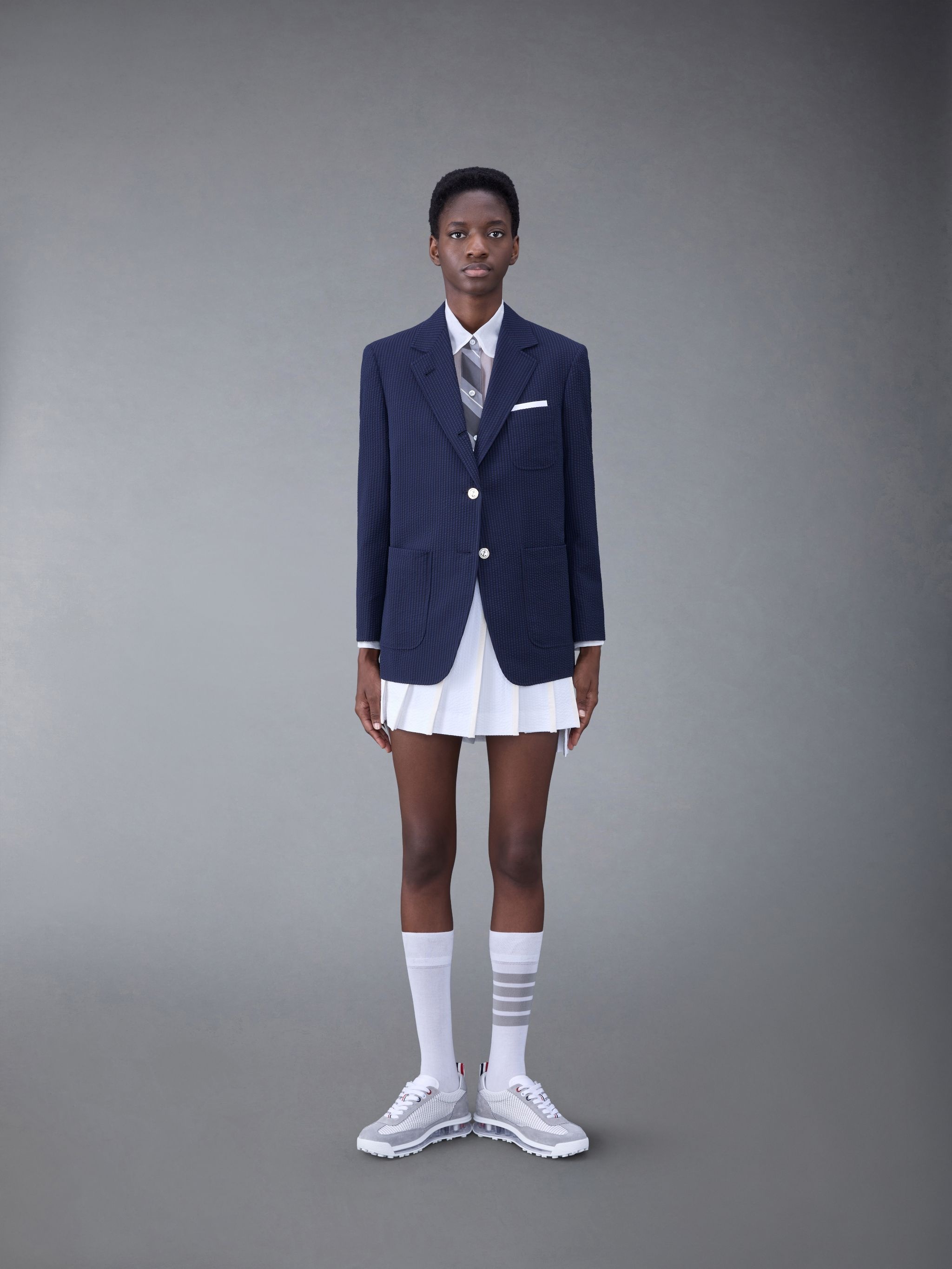 Wool Seersucker Patch Pocket Sport Coat - 3