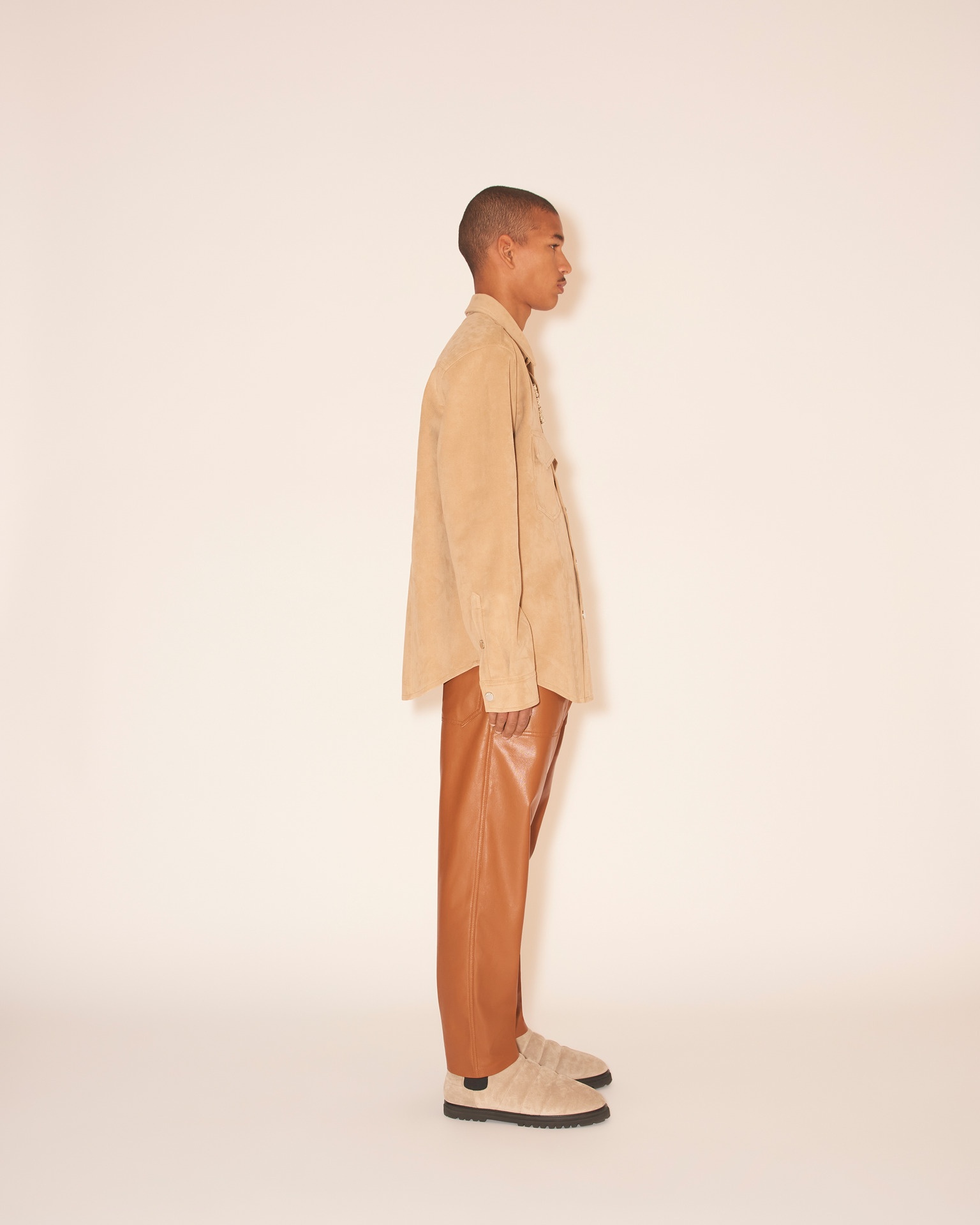TRISTO - Patch pocket overshirt - Sand/beige - 4