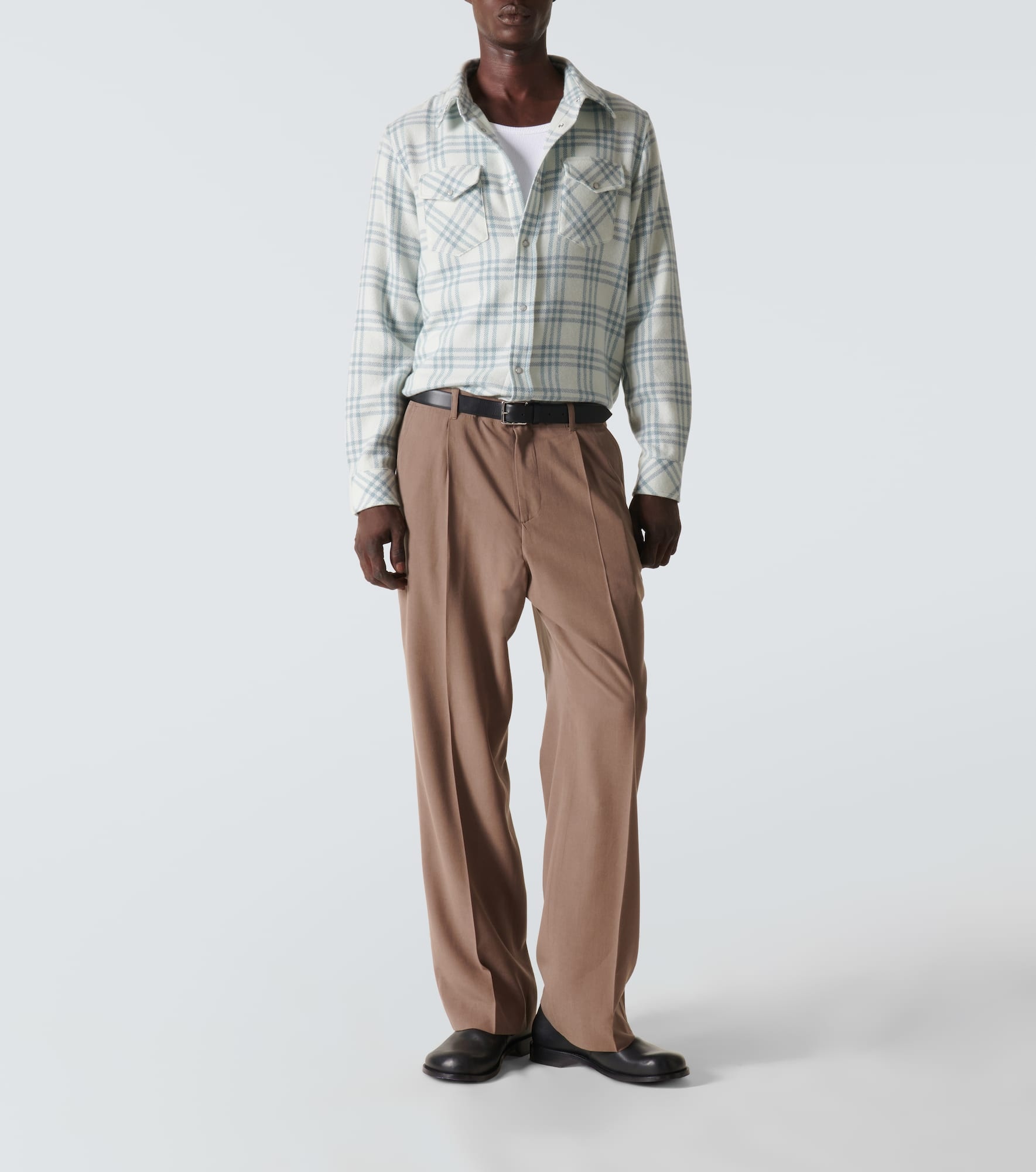 Tartan cashmere shirt - 2
