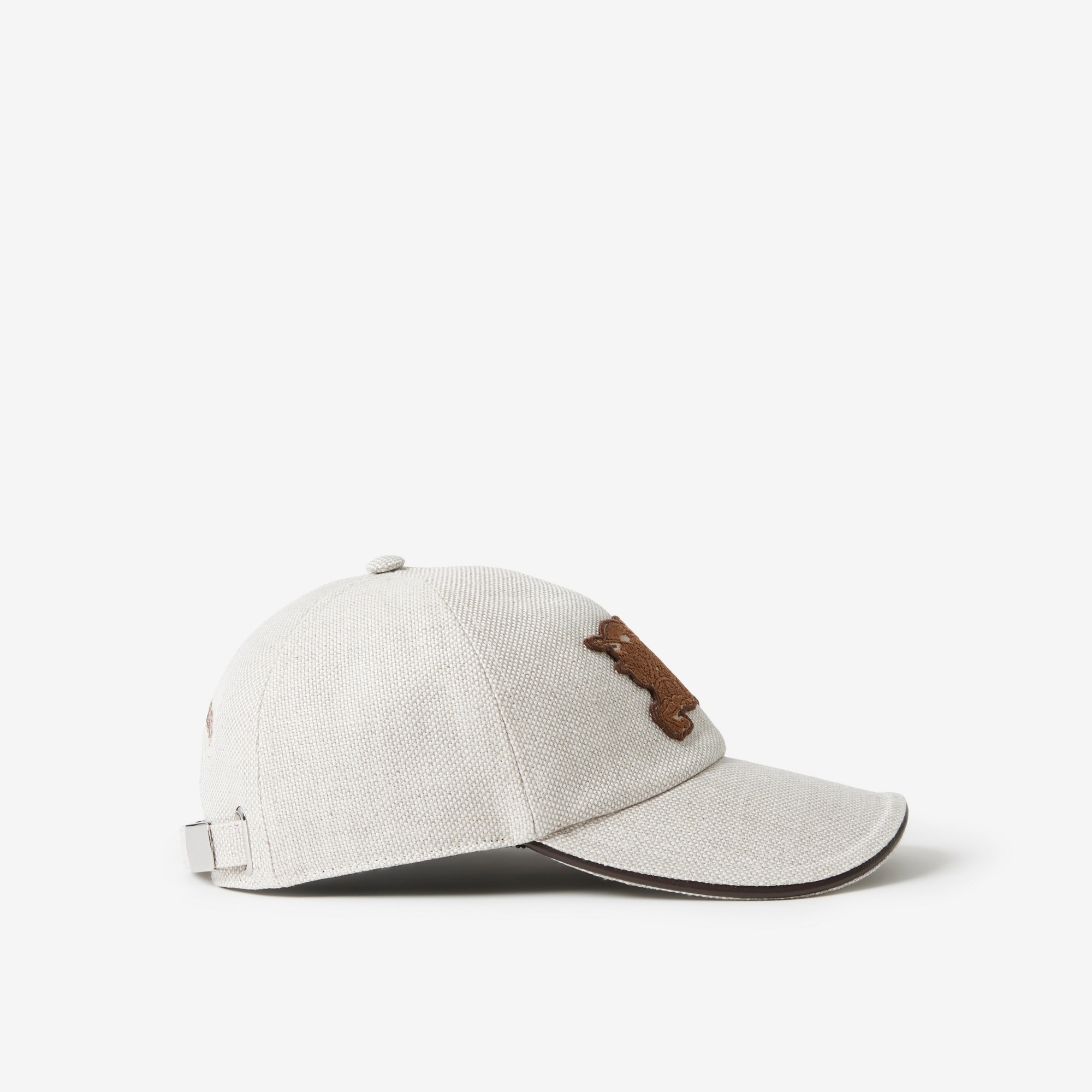 EKD Appliqué Linen Hemp Cotton Baseball Cap - 2