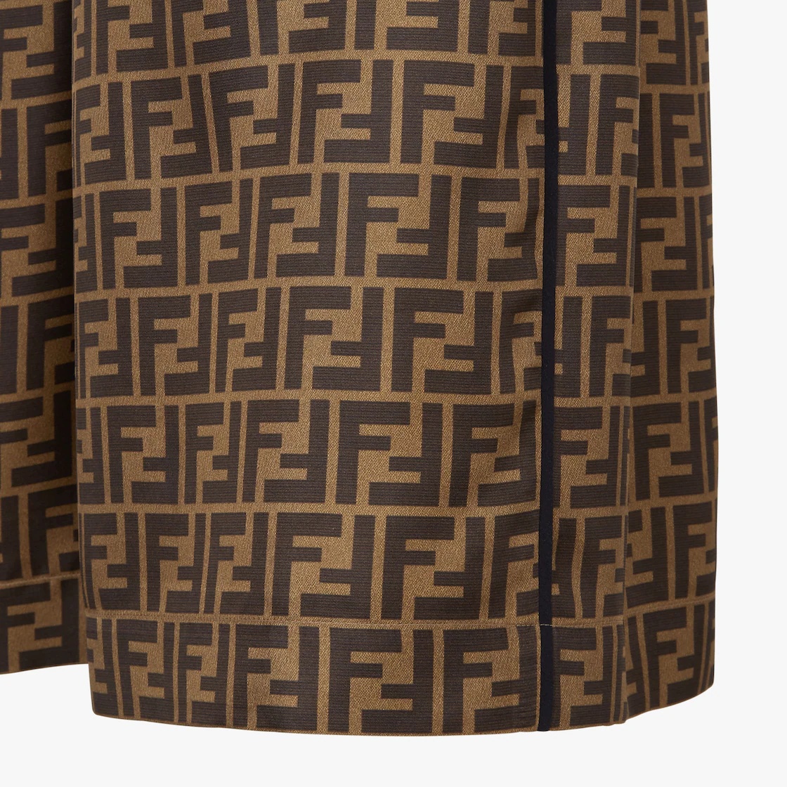 Brown twill Bermudas - 3