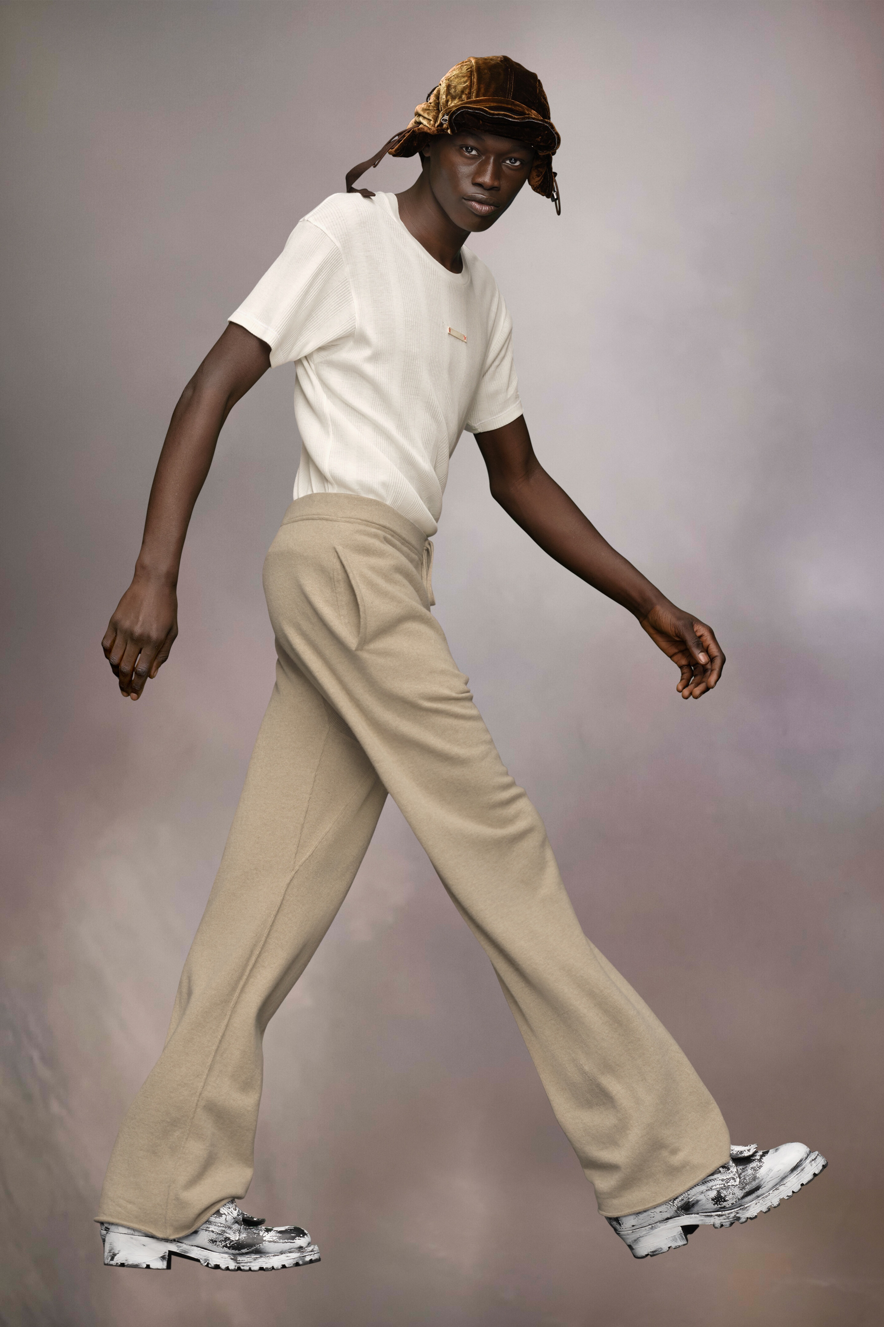 Cashmere knit trousers - 4