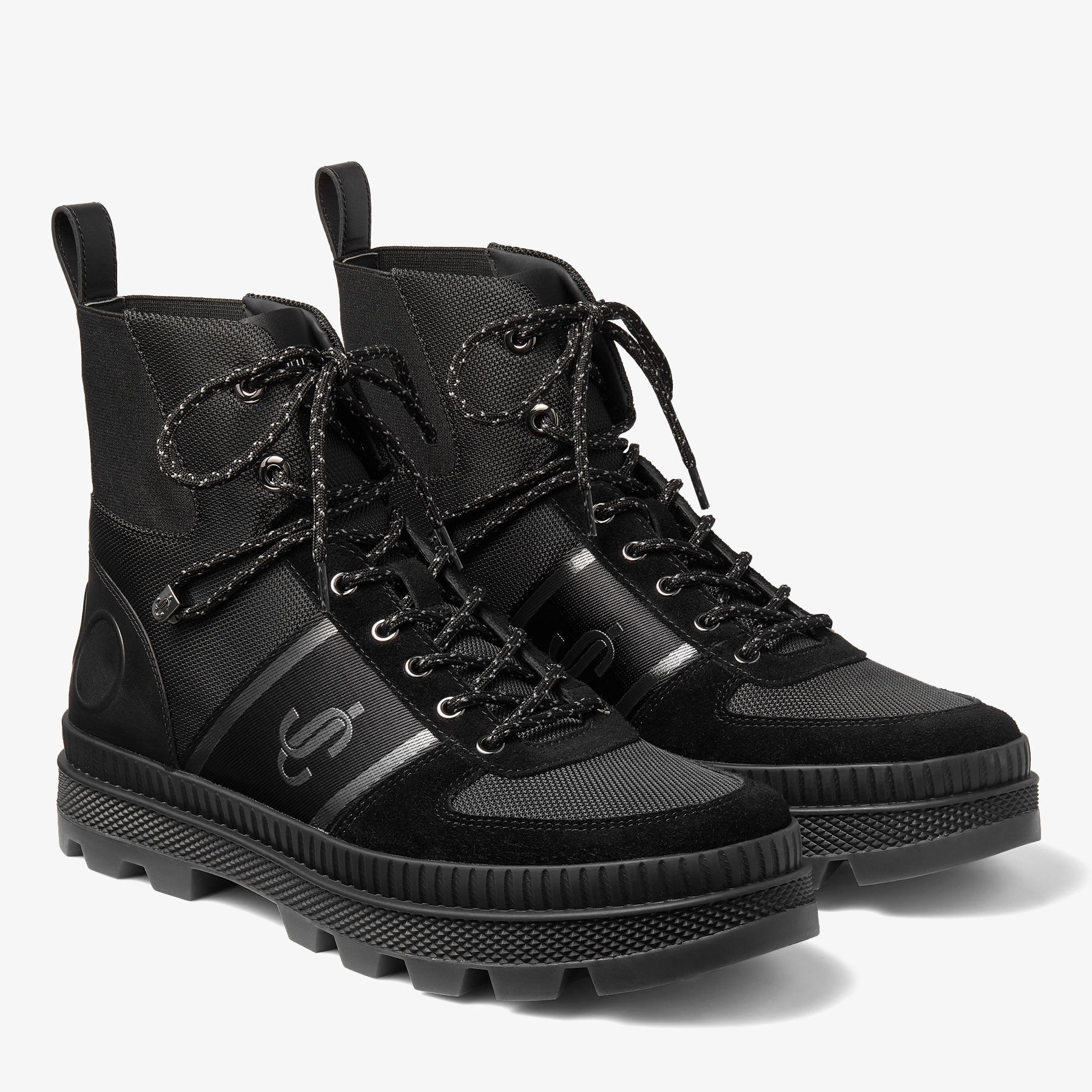 Normandy/M
Black Nylon and Leather Boots - 2