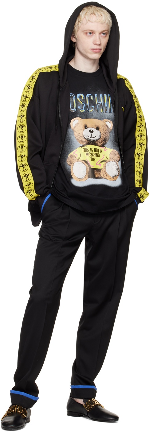 スウェット・トレーナー Moschino Double Question Mark hoodie Moschino Black Double Question Mark Hoodie Moschino