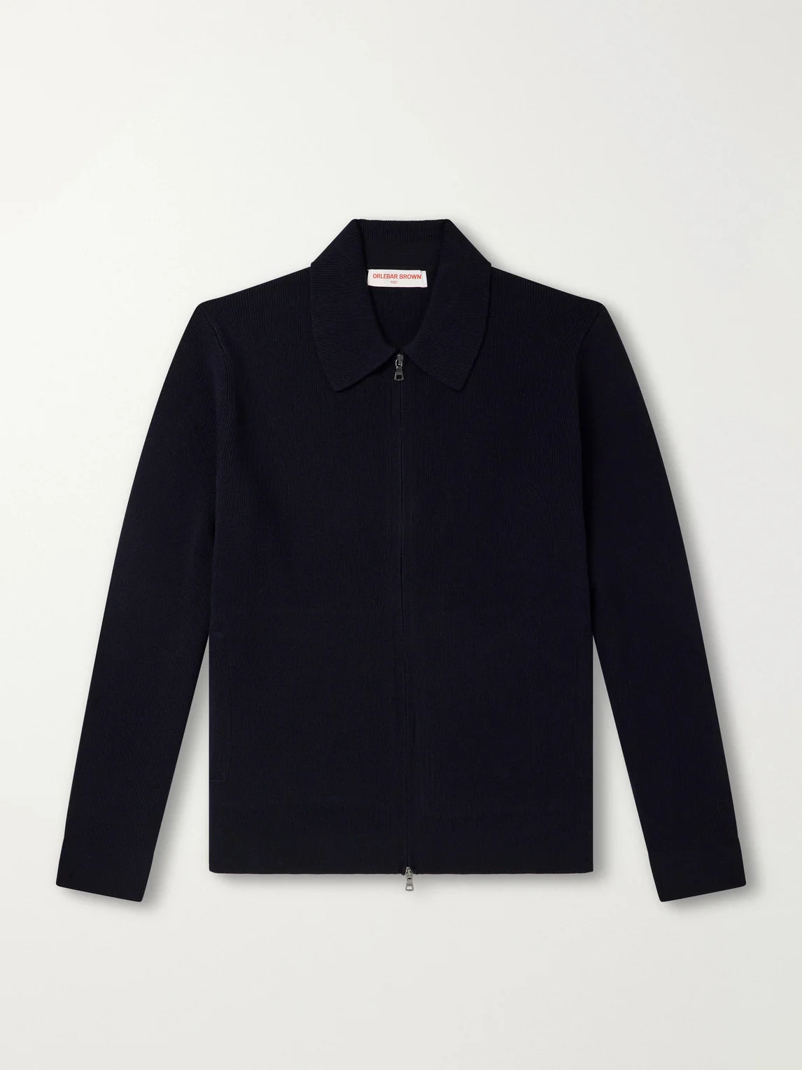 Shelby Ribbed Merino Wool Zip-Up Sweater - 1