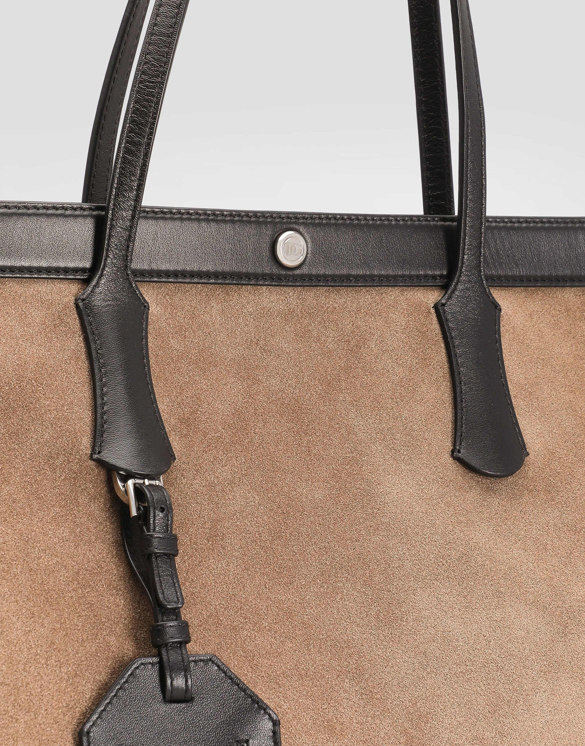 Atene split calfskin and leather shopping bag - 5