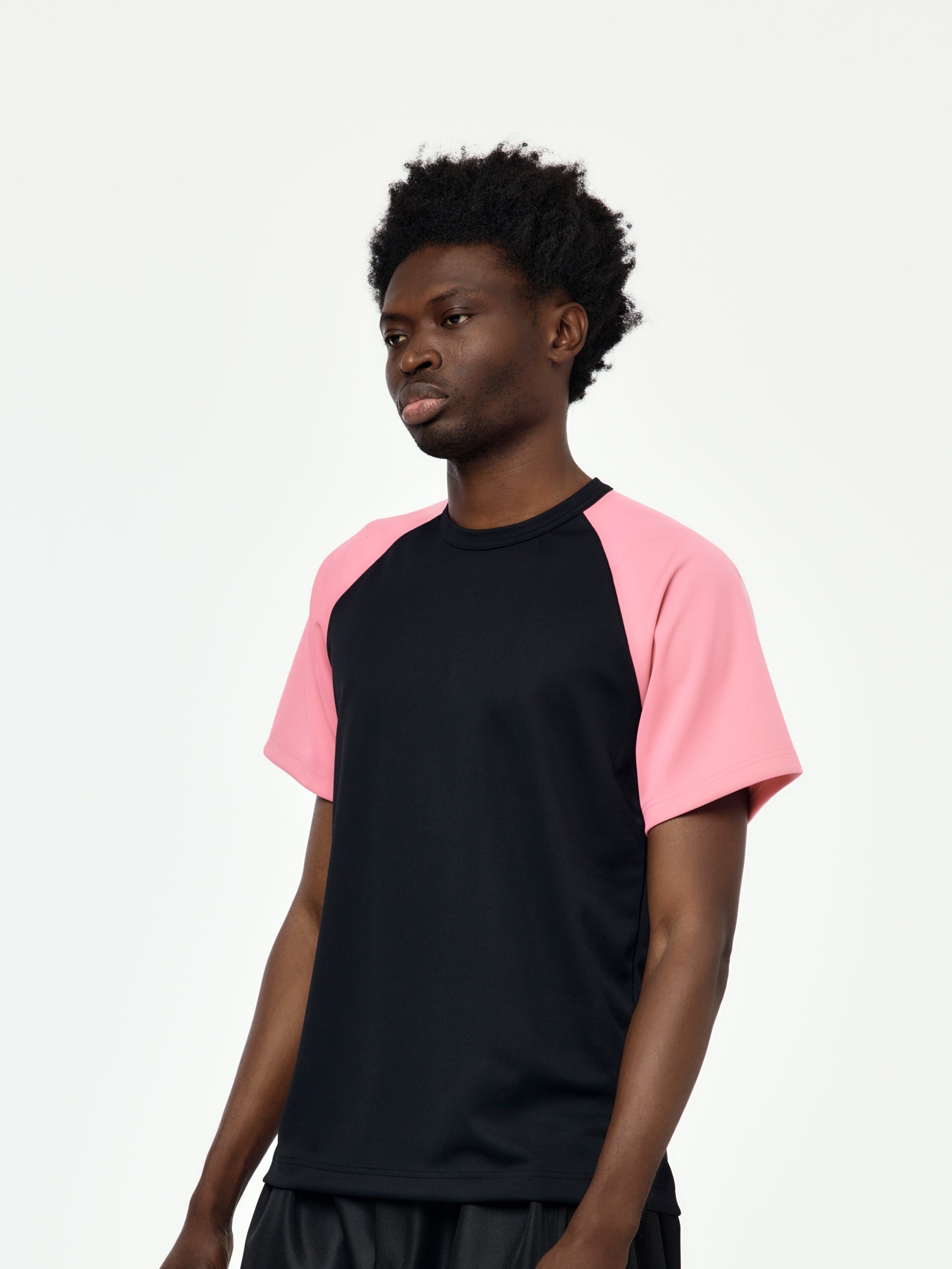 HOMME PLUS T-SHIRT (BLACK / PINK) - 2