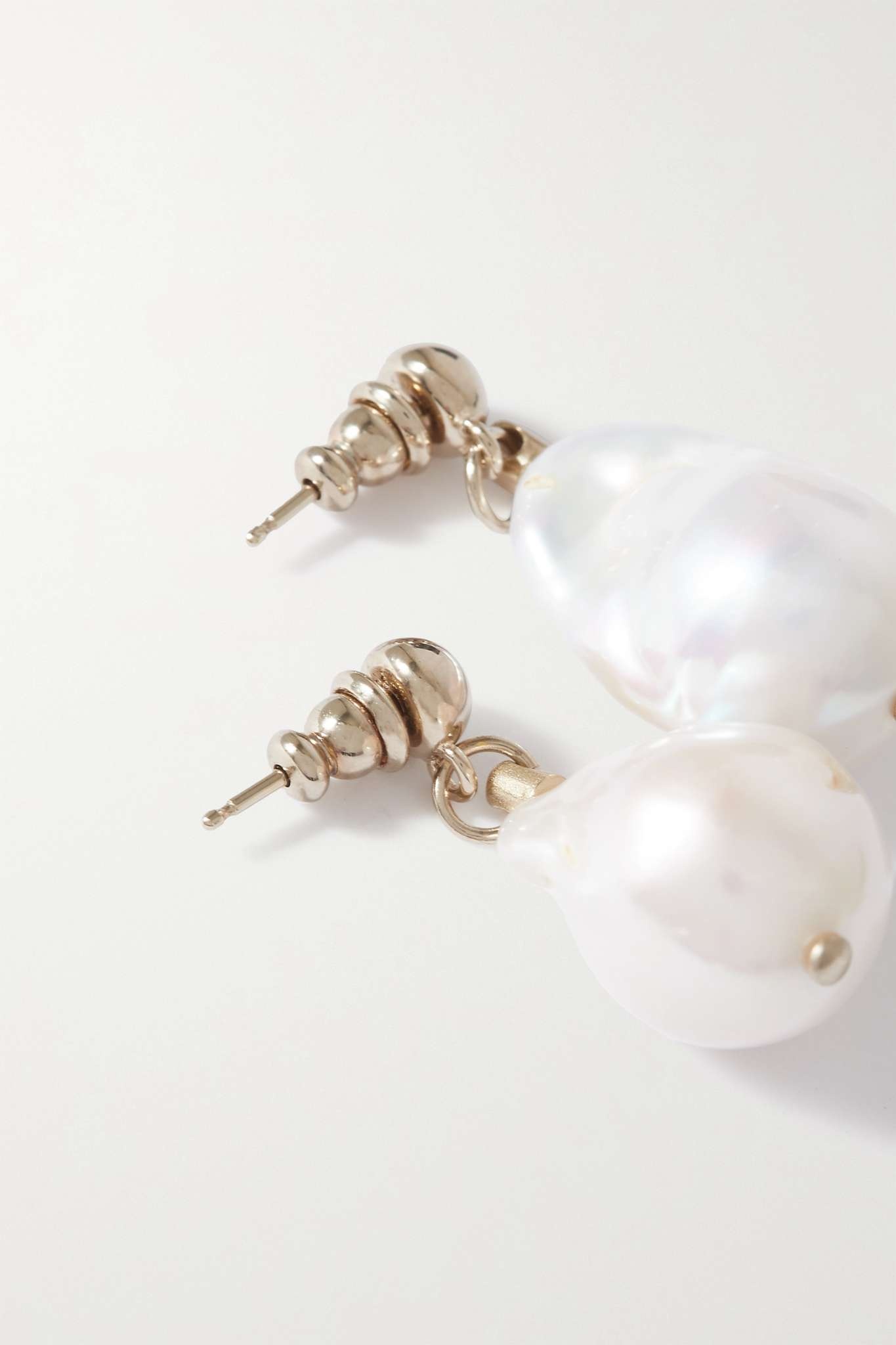 Darcey gold-tone pearl earrings - 3