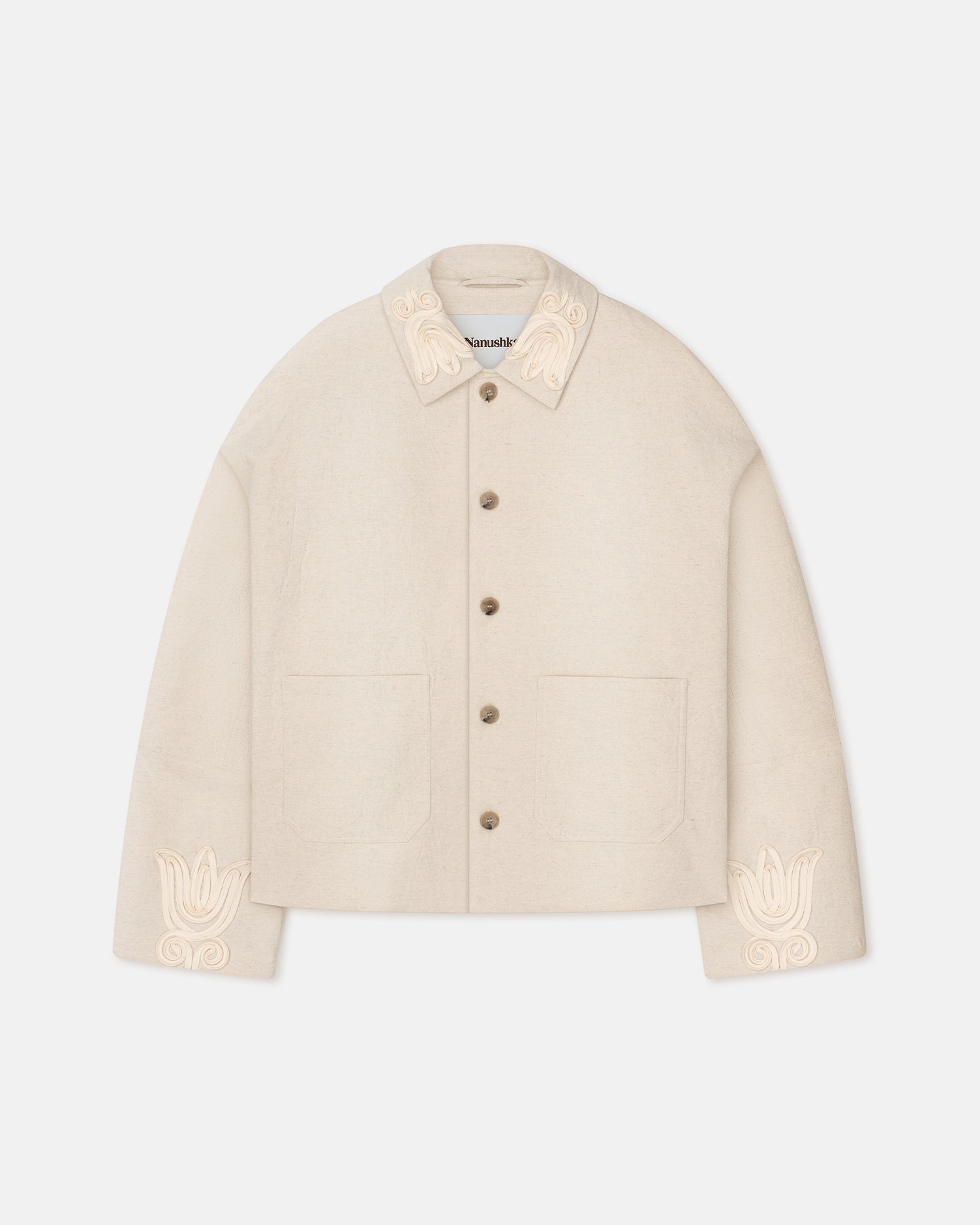 Embroidered Washed Canvas Jacket - 4