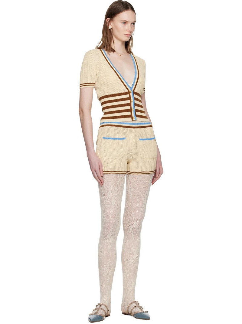 Valentino Beige Cotton Cardigan outlook