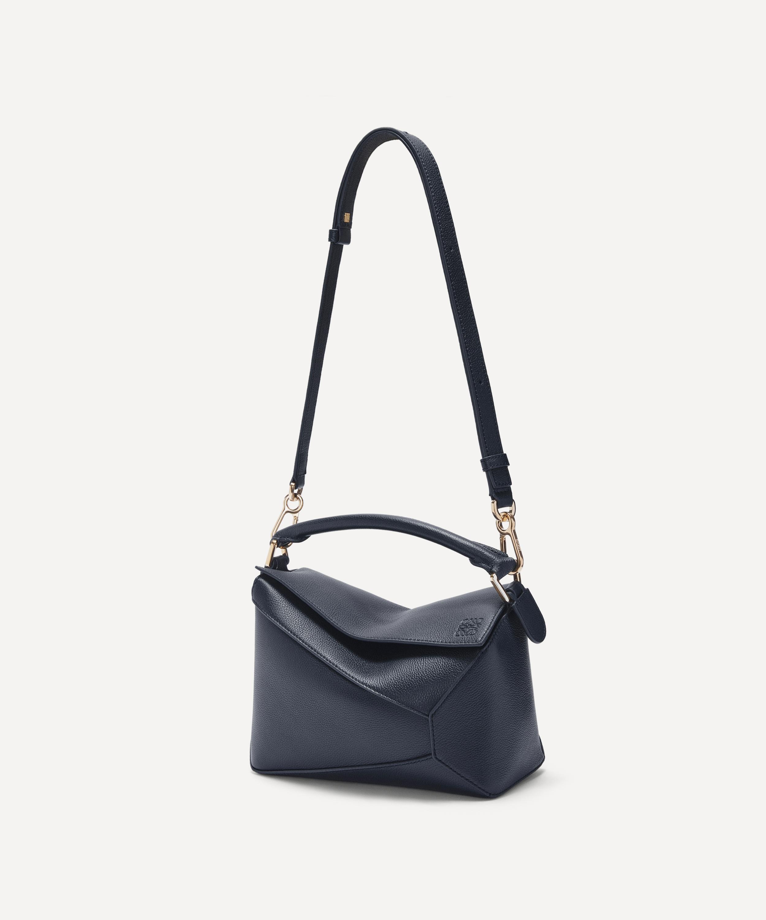 Small Puzzle Edge Leather Shoulder Bag - 2
