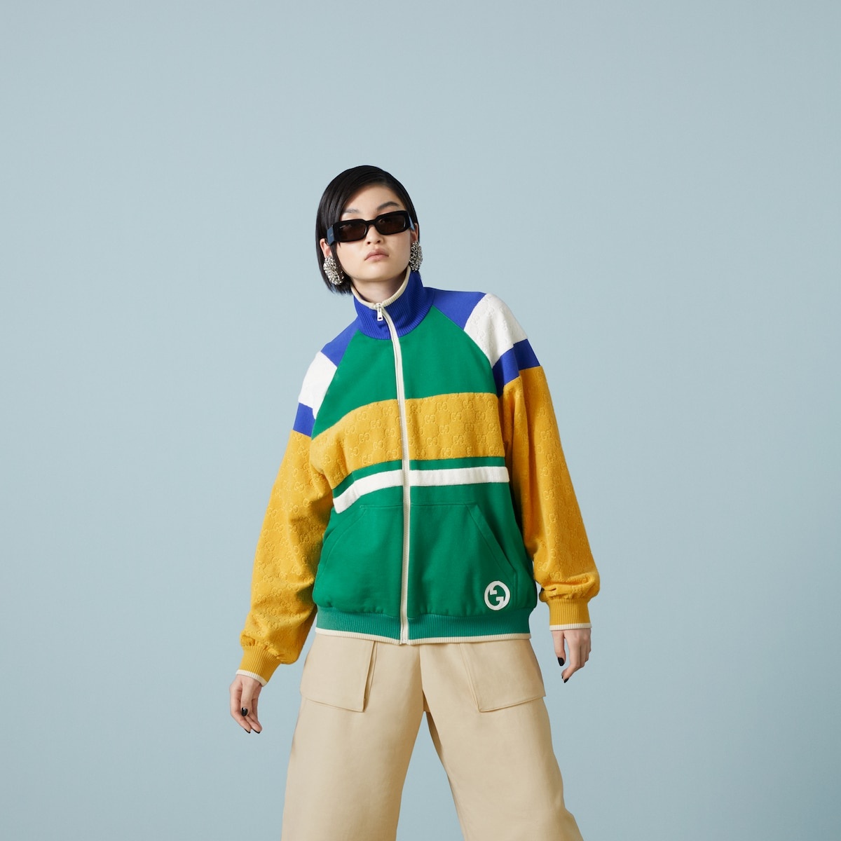 Cotton jersey zip jacket - 5