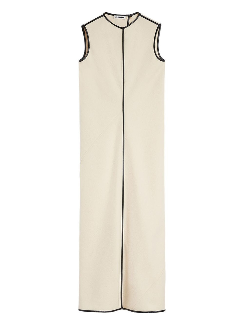 contrasting-trim maxi dress 1