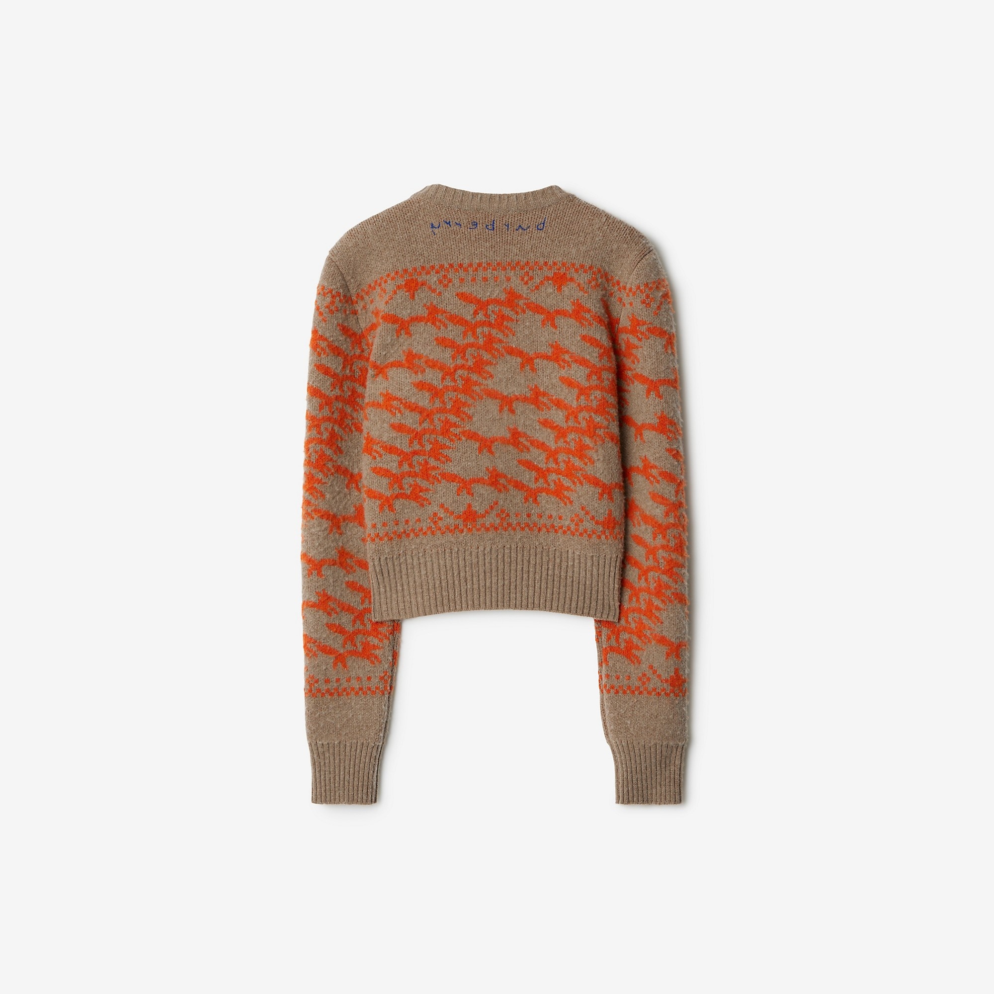 Cropped Fox Wool Sweater - 5