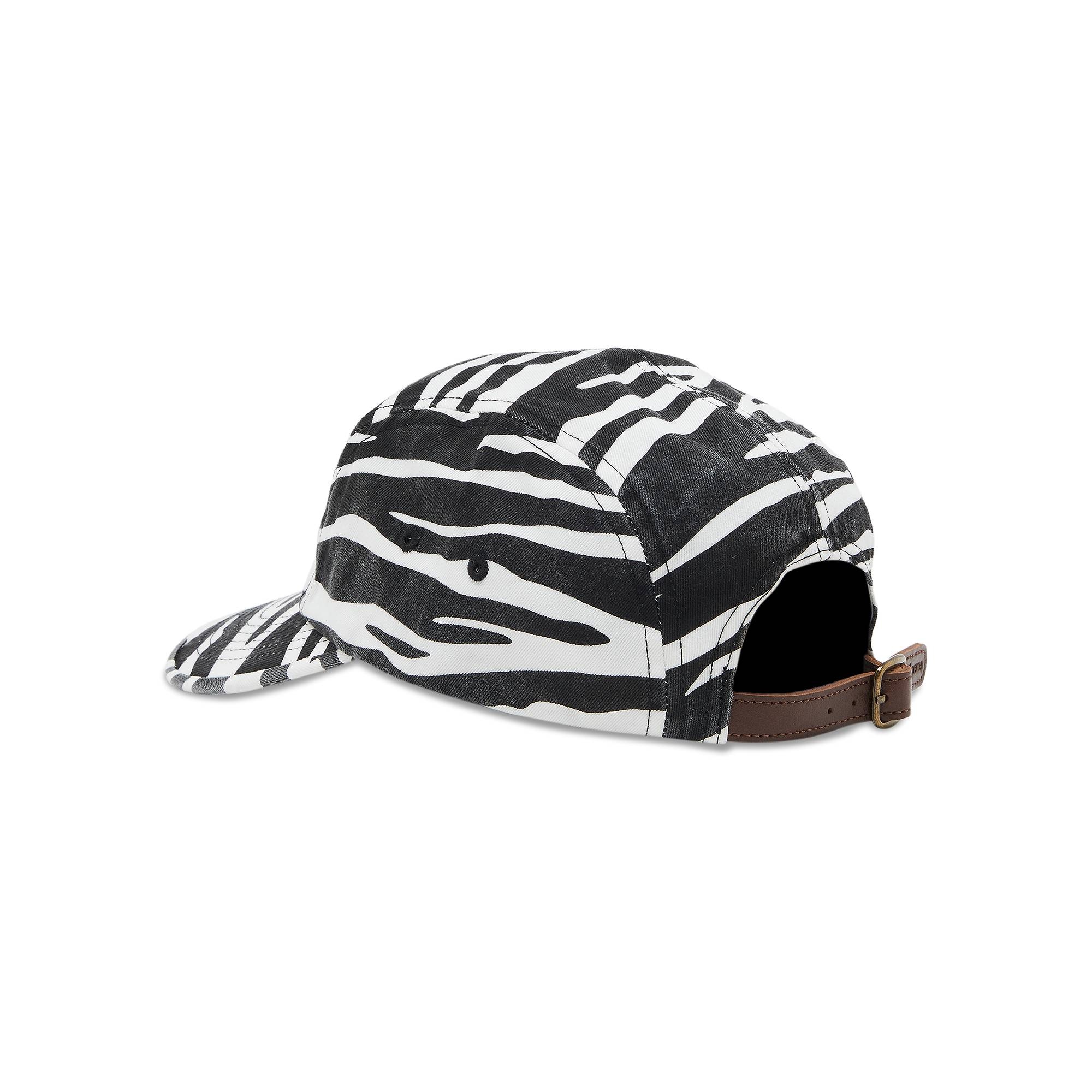 Supreme Washed Chino Twill Camp Cap 'Zebra' - 3