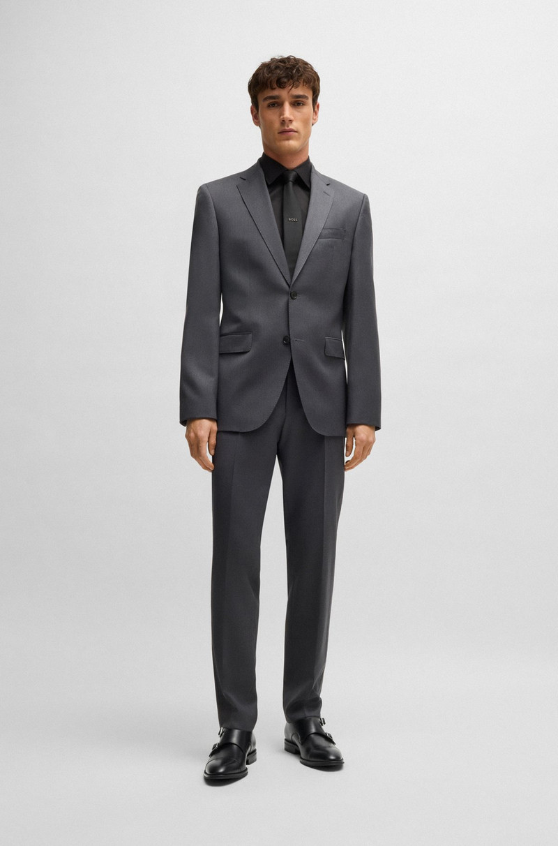 BOSS LEATHER DOUBLE-MONK SHOES WITH CAP TOE outlook