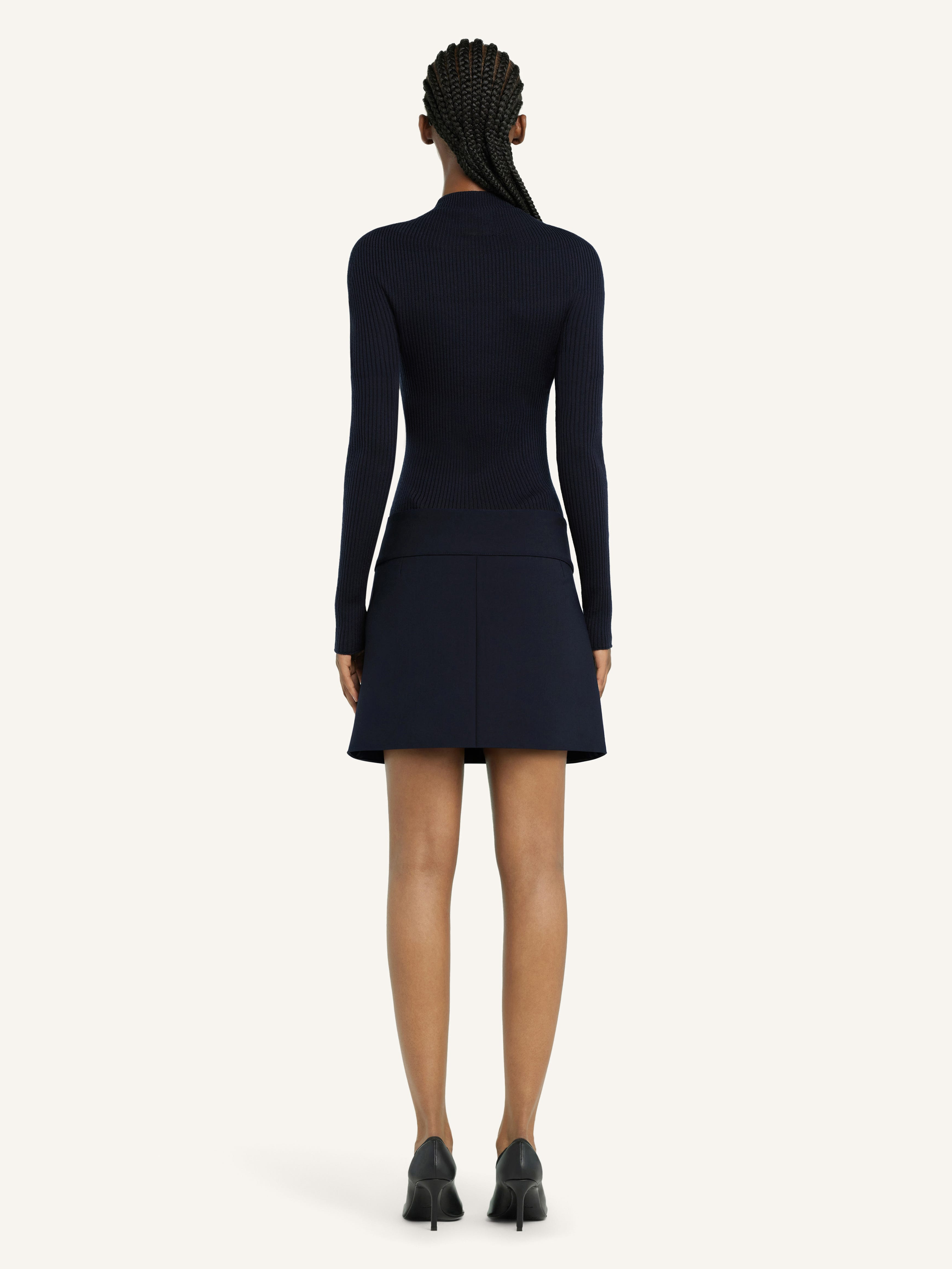 MOCKNECK LIGHT RIB SWEATER - 4