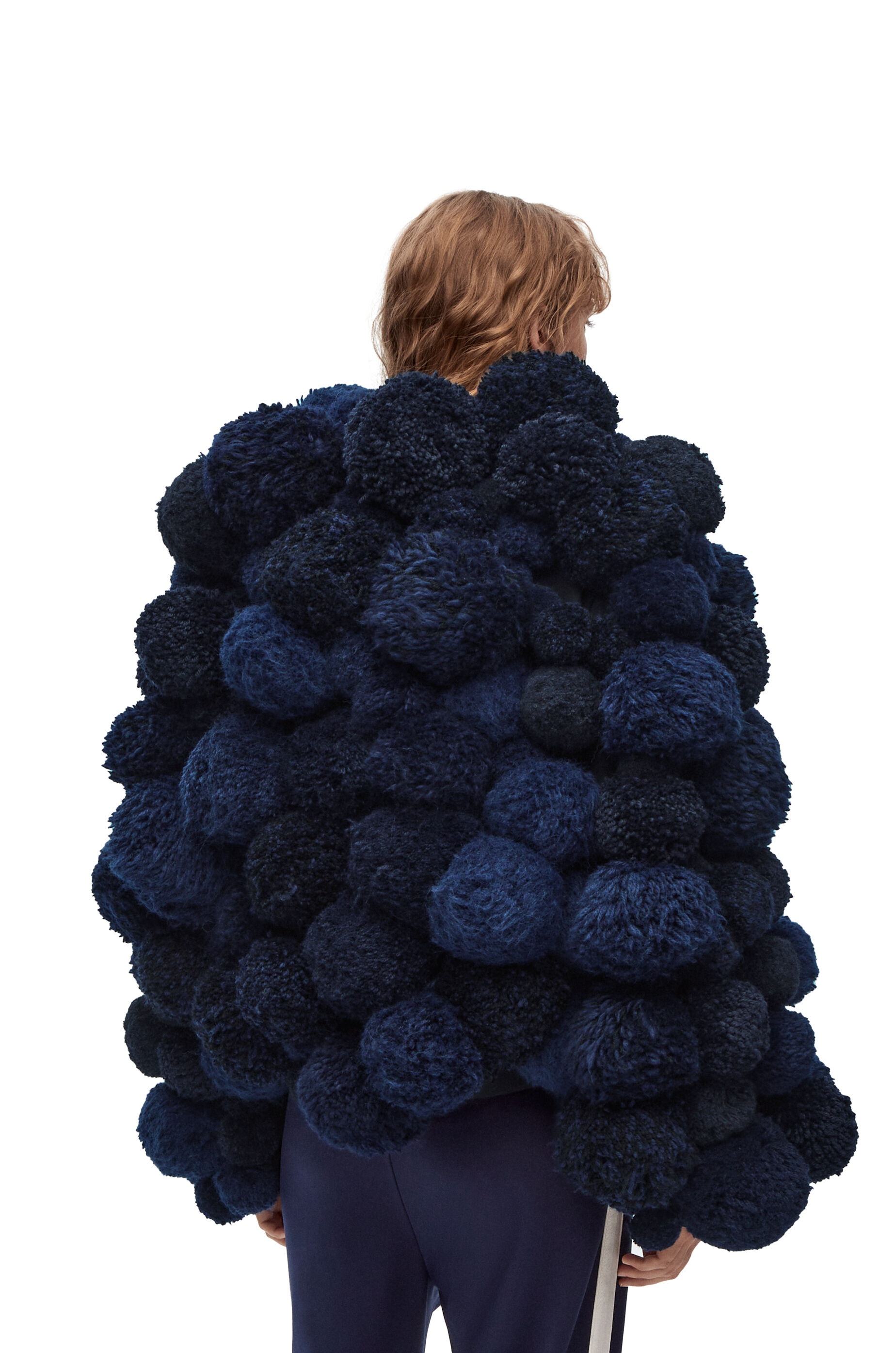 Pom pom jacket in wool and alpaca - 4
